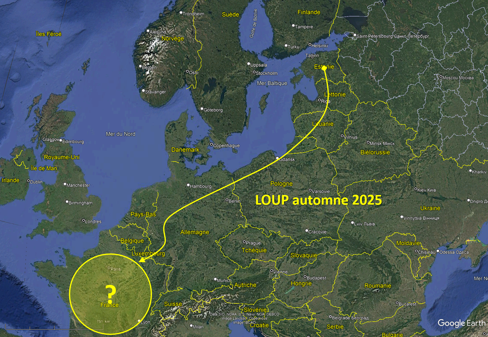 LOUP est arrivé en France
