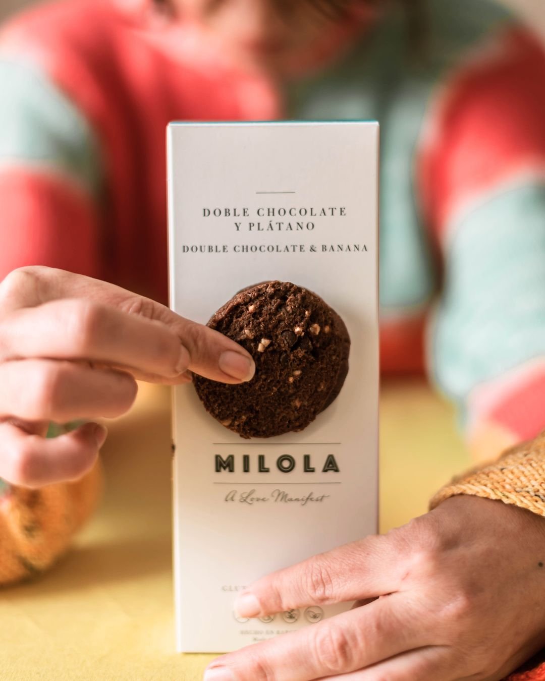 Fotografía de producto para comunicación en Instagram y blog Milola galletas sin gluten Clara Mateo Trama