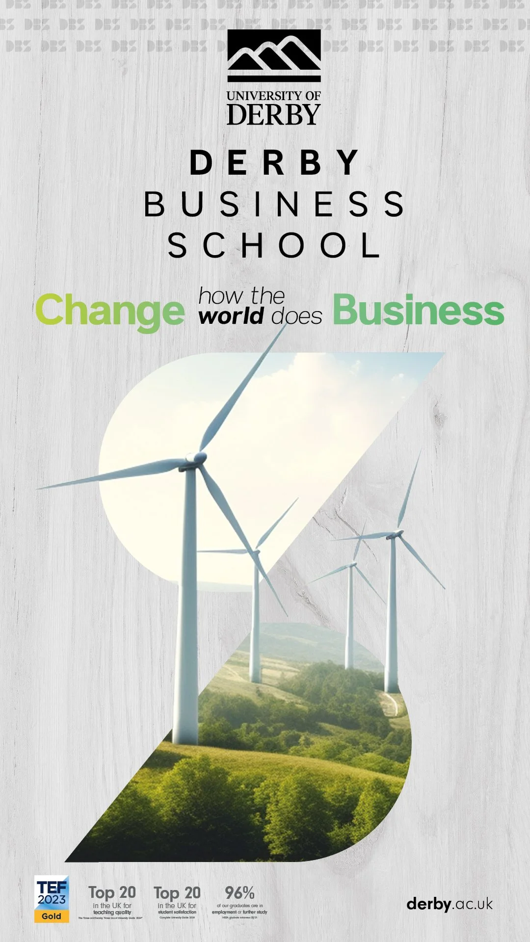 Derby Business School concept carbonomics OOH advertising