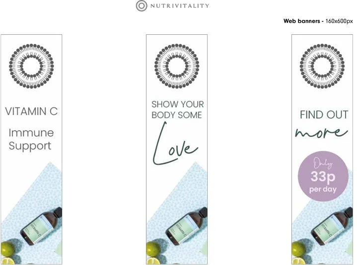 Nutrivitality paid social branding