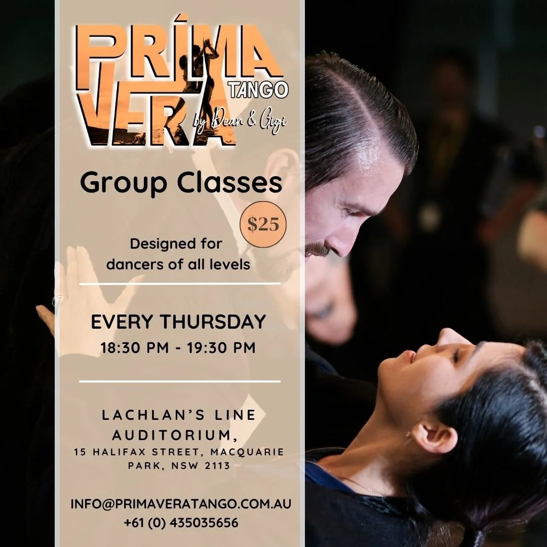 Tango Group Classes - Lachlan’s Line Auditorium - Sydney