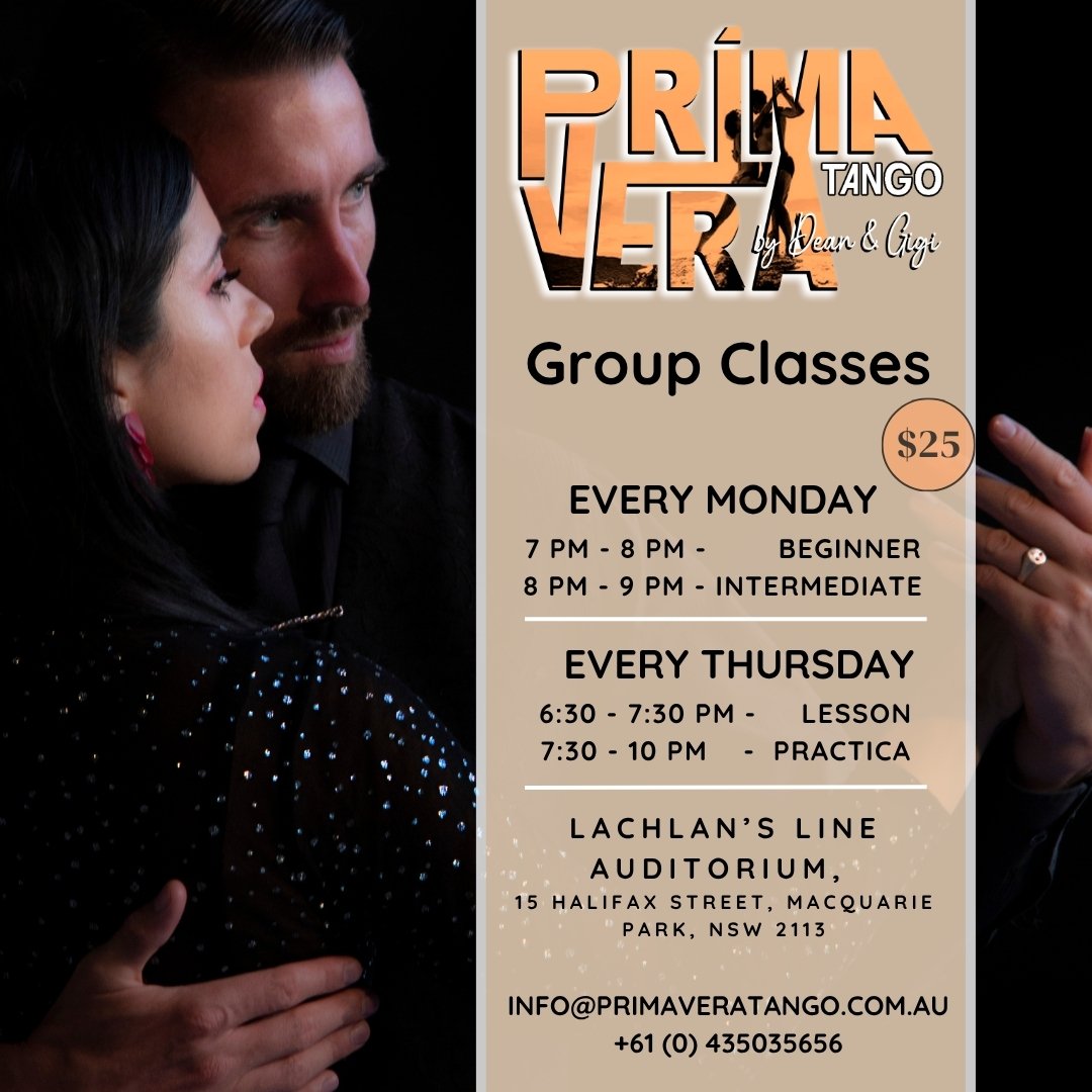 Primavera Tango Expands: New Monday Tango Classes in Sydney!