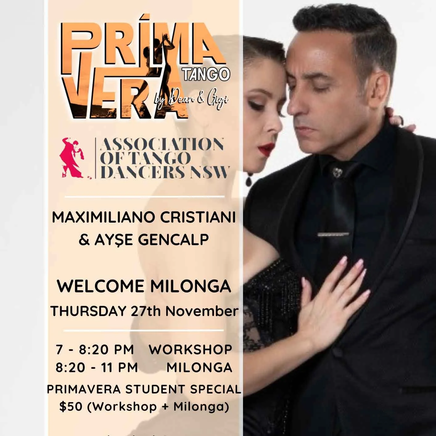 Welcome Milonga with Maximiliano Cristiani &amp; Ayse Gencalp