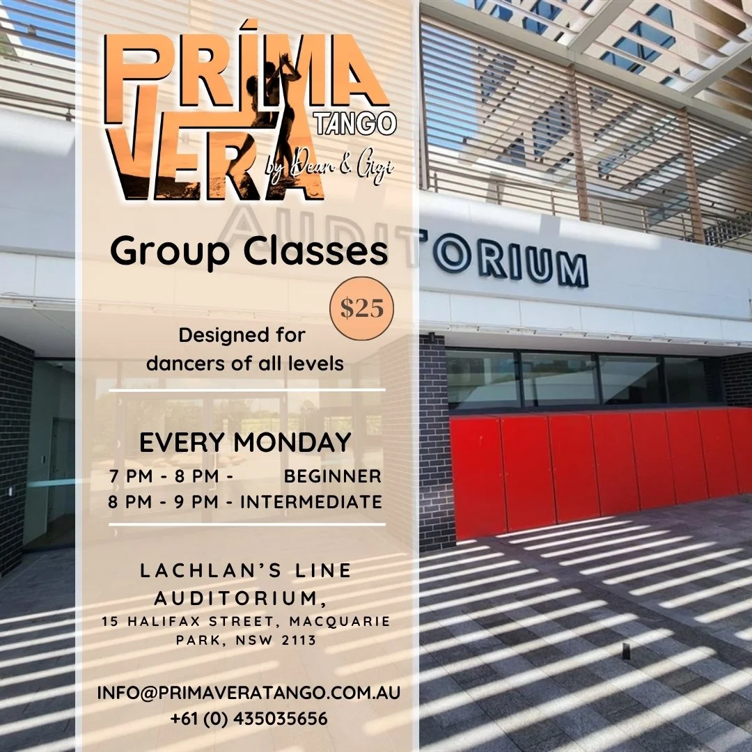 Tango Classes (Beginner + Intermediate) - Lachlan’s Line Auditorium - Sydney