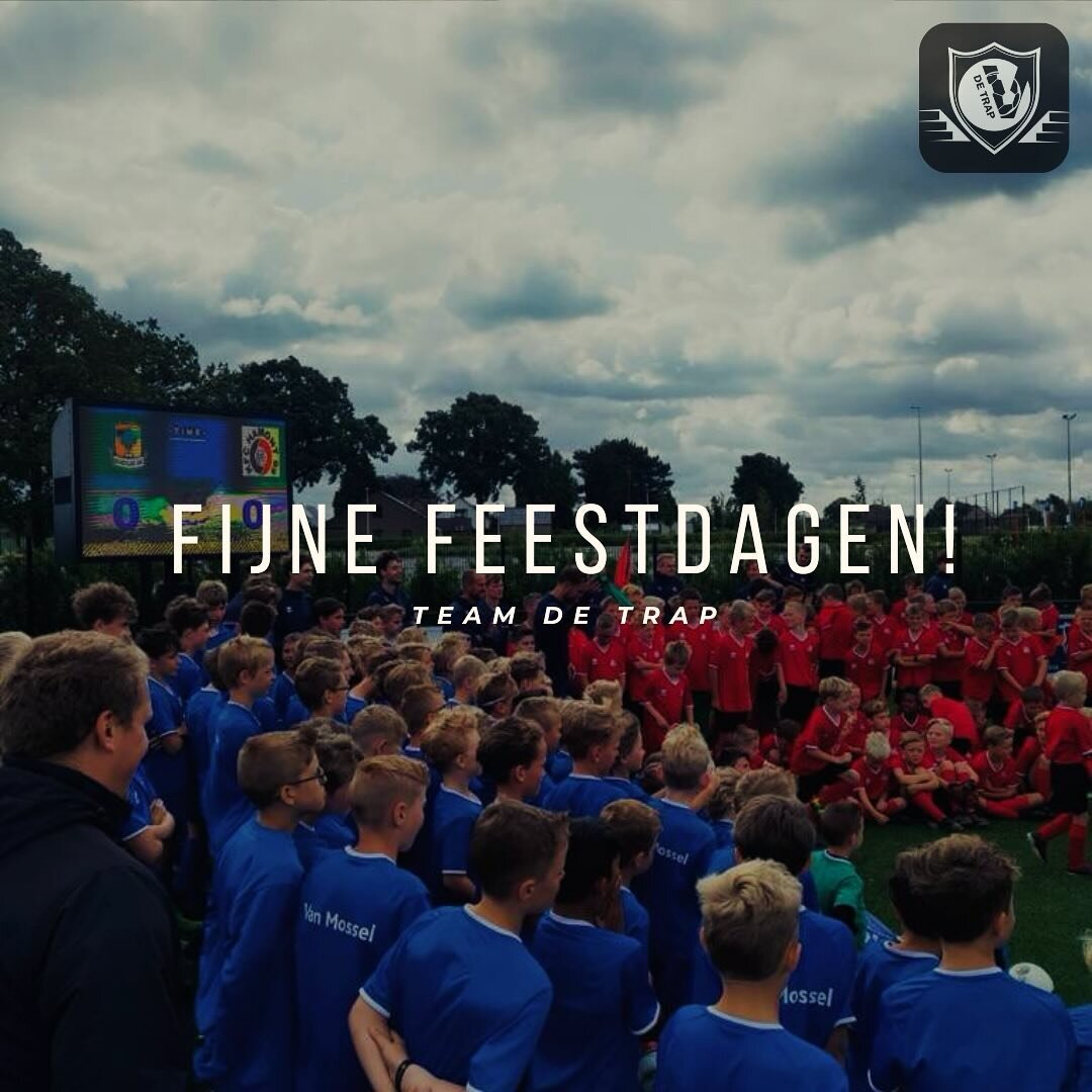 Beste Trappers, prettige feestdagen en een spetterend nieuwjaar gewenst! 🎄⚽️🎉 
Bedankt voor jullie enthousiasme het afgelopen jaar. Laten we samen in 2024 nog meer voetbalplezier beleven! ⚽️💪
👊TeamDeTrap