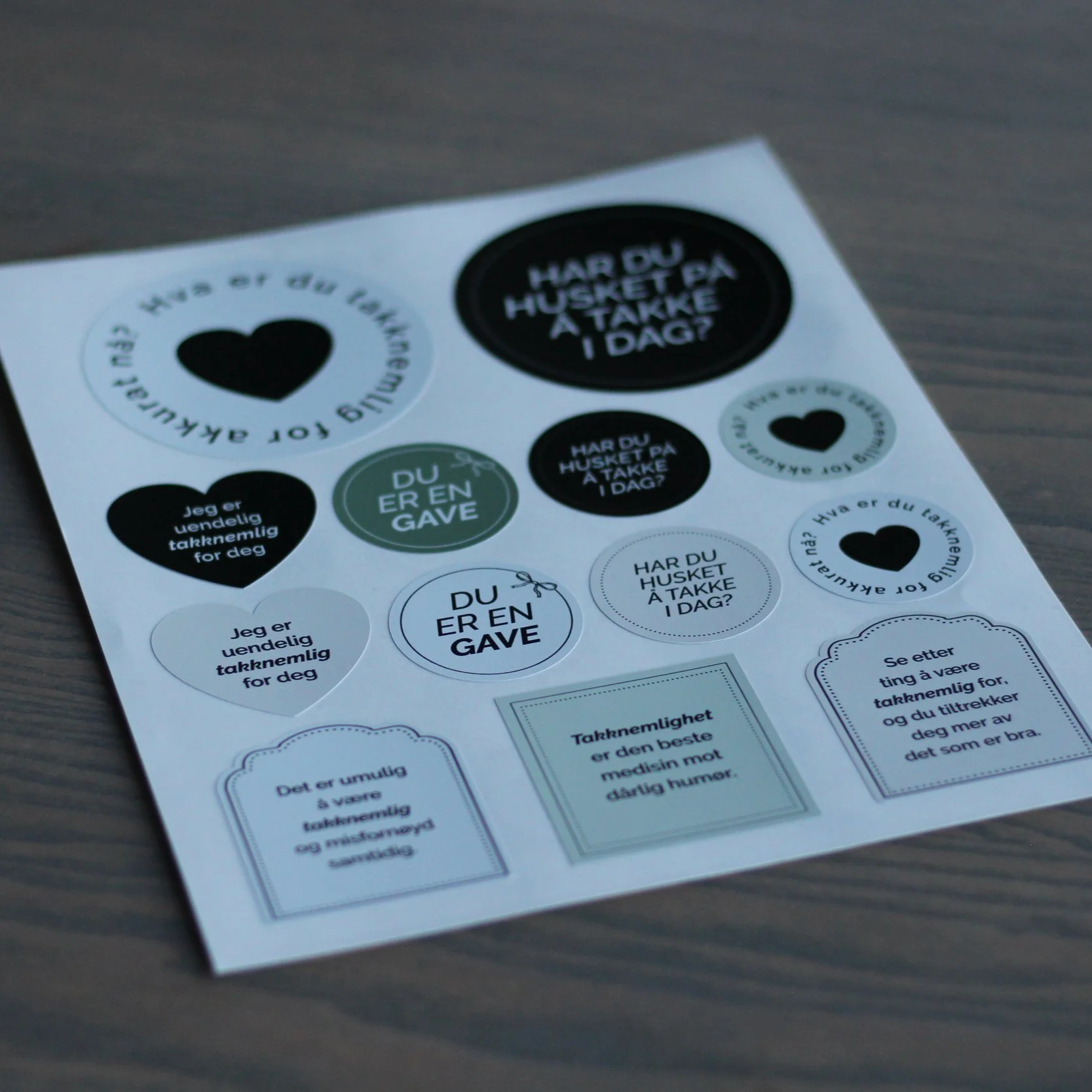 Klistremerker - små påminnelser