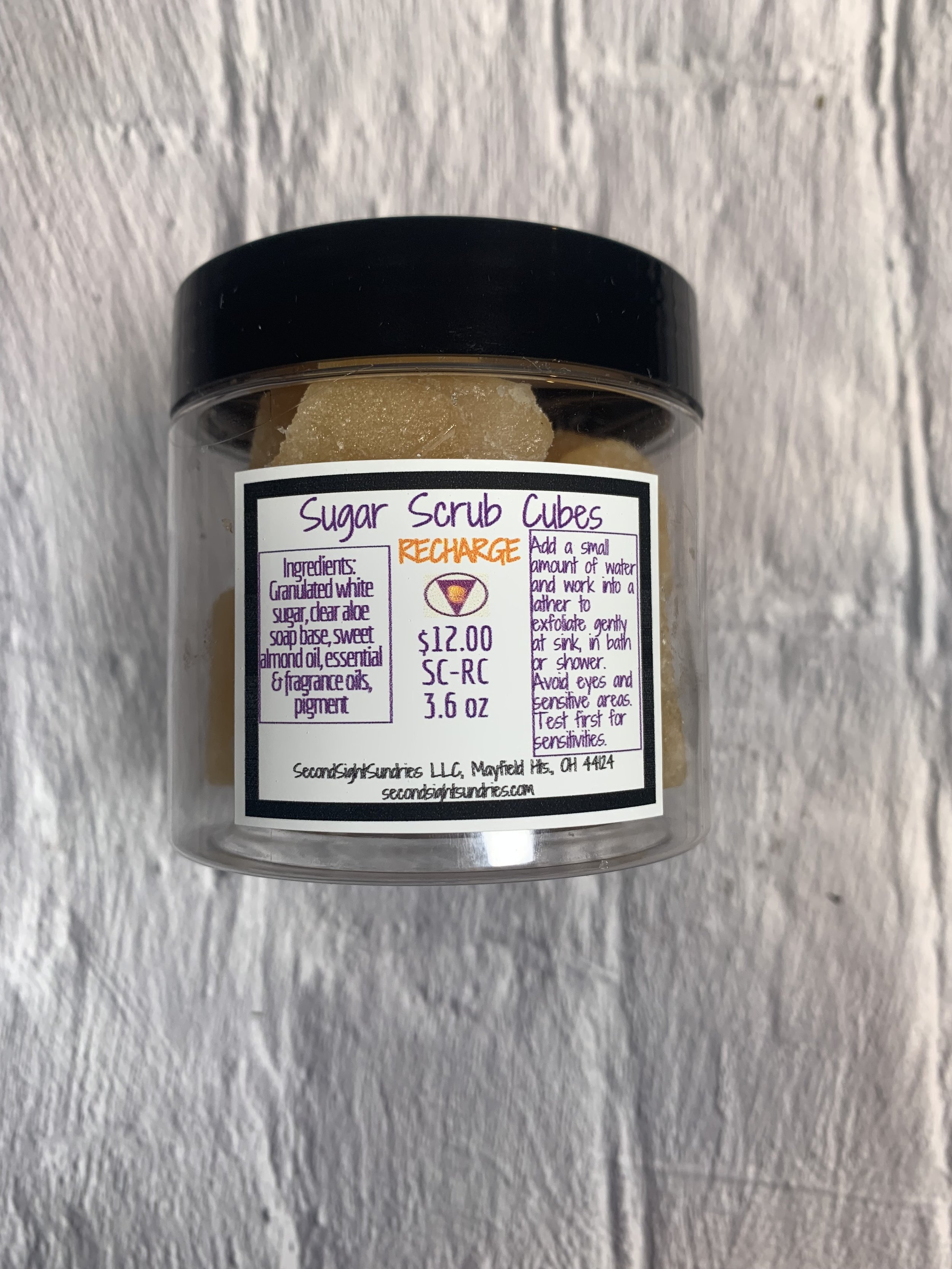 Sugar Scrub Cubes ReCharge 3.6oz