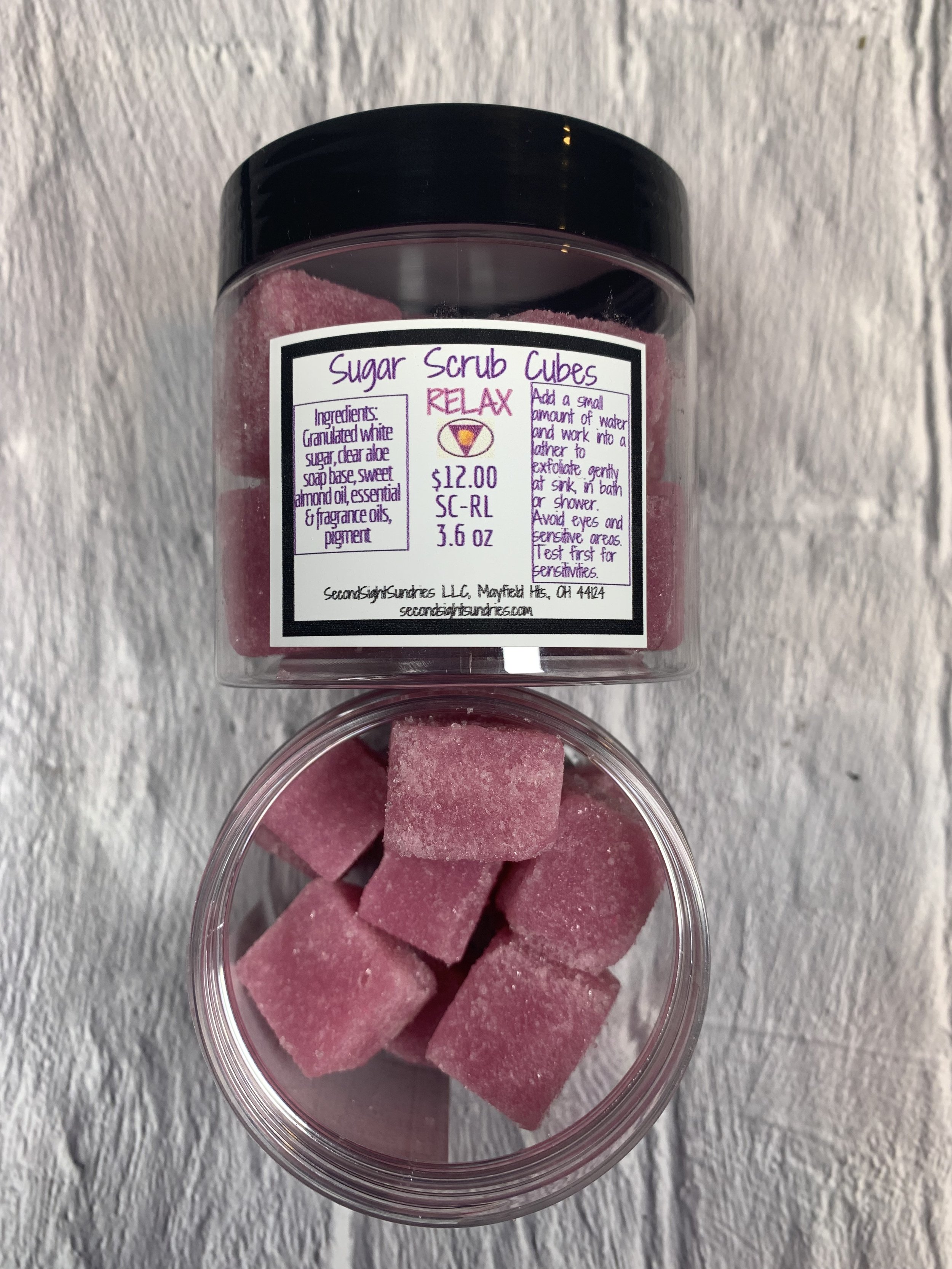 Sugar Scrub Cubes ReLax 3.6oz