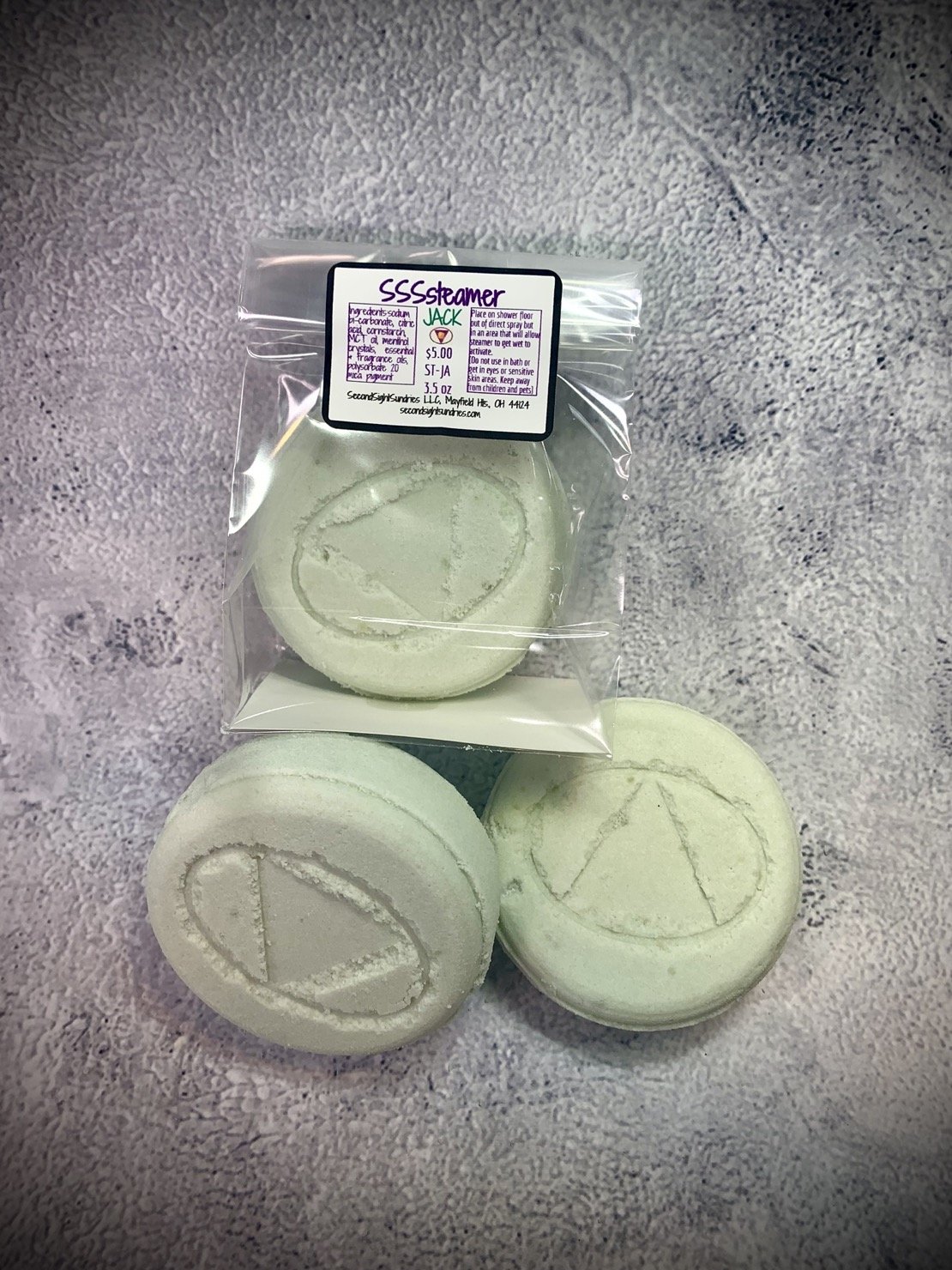 Shower Steamer JACK 3.5oz $5.00 ST-JA