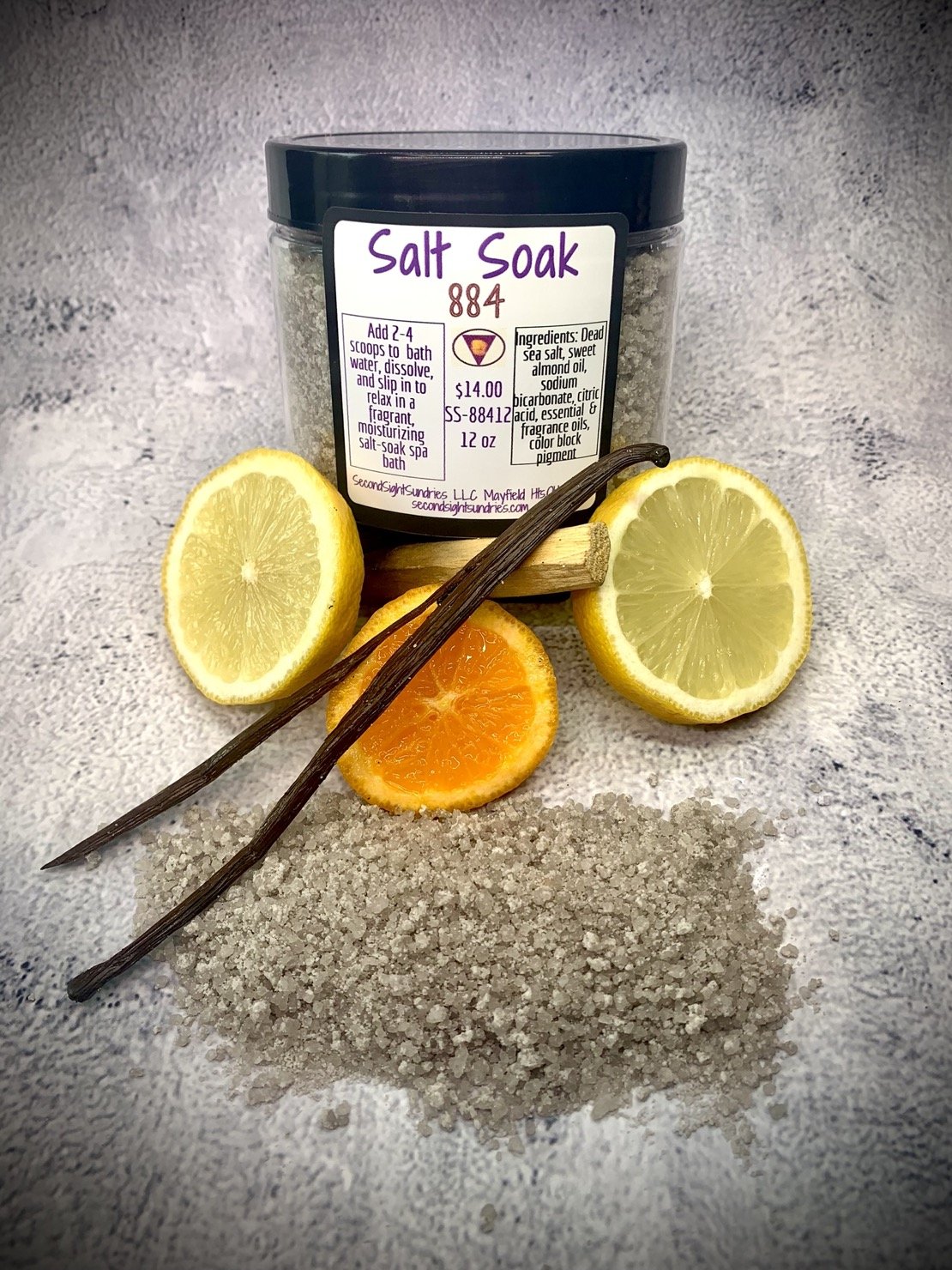 Salt Soak 884 12oz $14 SS-88412