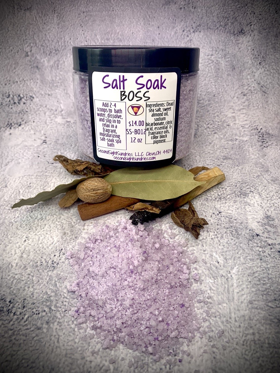Salt Soak BOSS 12oz $14 SS-BO12