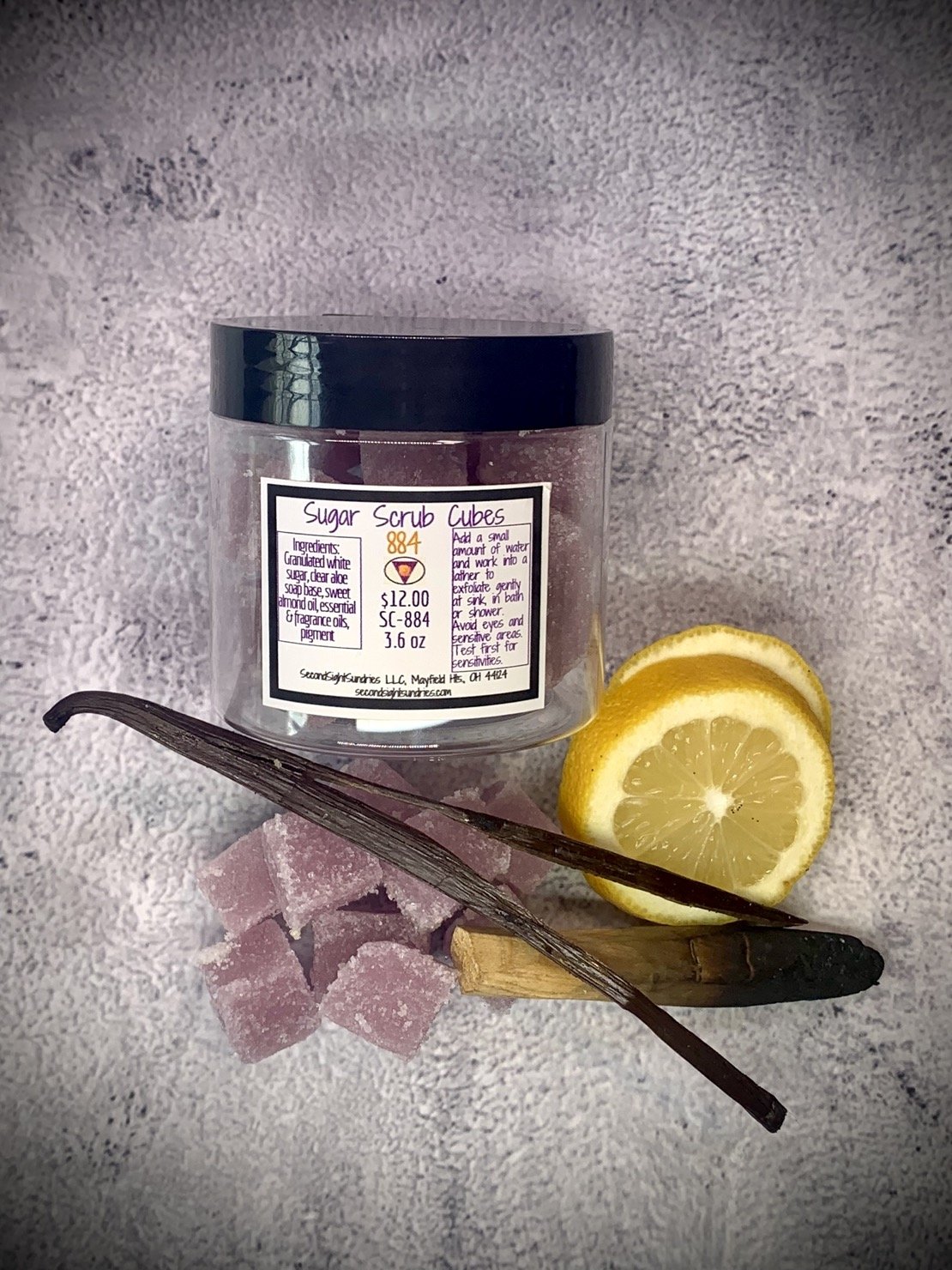 Sugar Scrub Cubes 884 3.6oz $12