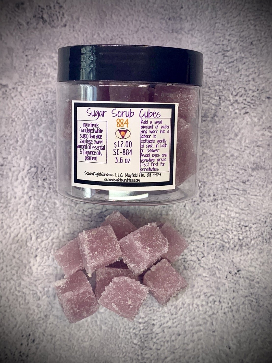Sugar Scrub Cubes 884 3.6oz $12