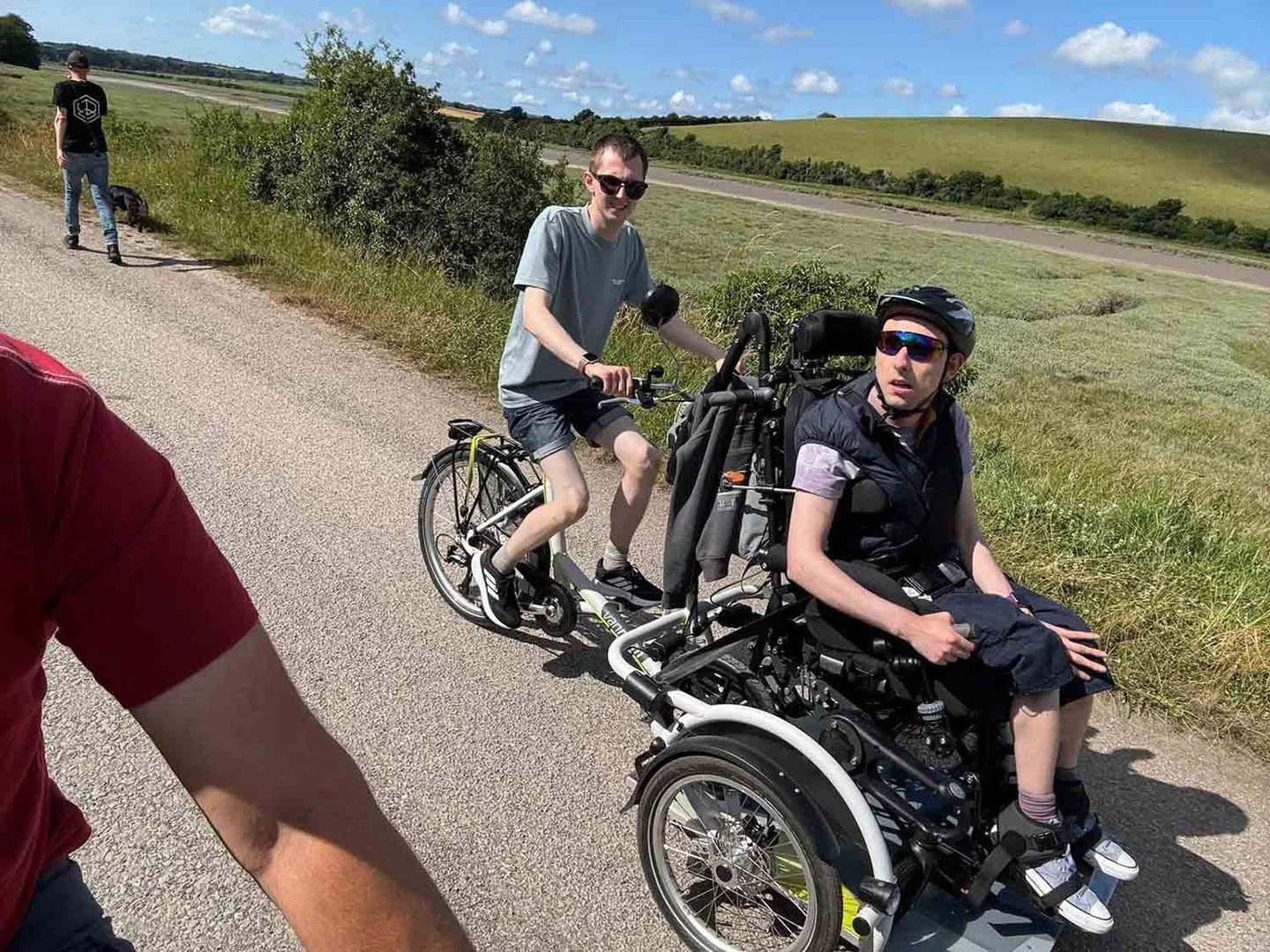 Cycling is for everyone &mdash; and we mean everyone 💛
We're really proud of our full range of accessibility bikes here at Bridge Bike Hire. Wheelchair bikes, ice trikes, tandems and more &mdash; because the Camel Trail should be enjoyed by all.
If 