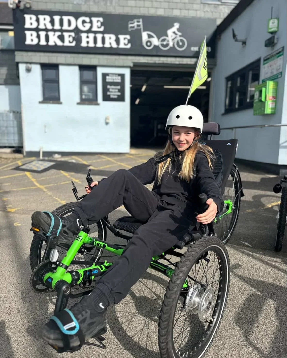 Pure joy on three wheels! 😄 Our ice trikes are brilliant fun for everyone - this young rider's having an absolute blast! 
Whether you're 8 or 80, there's a bike here with your name on it. 
Come find your perfect ride! 
📞 01208 813050 | 🌐 www.bridg