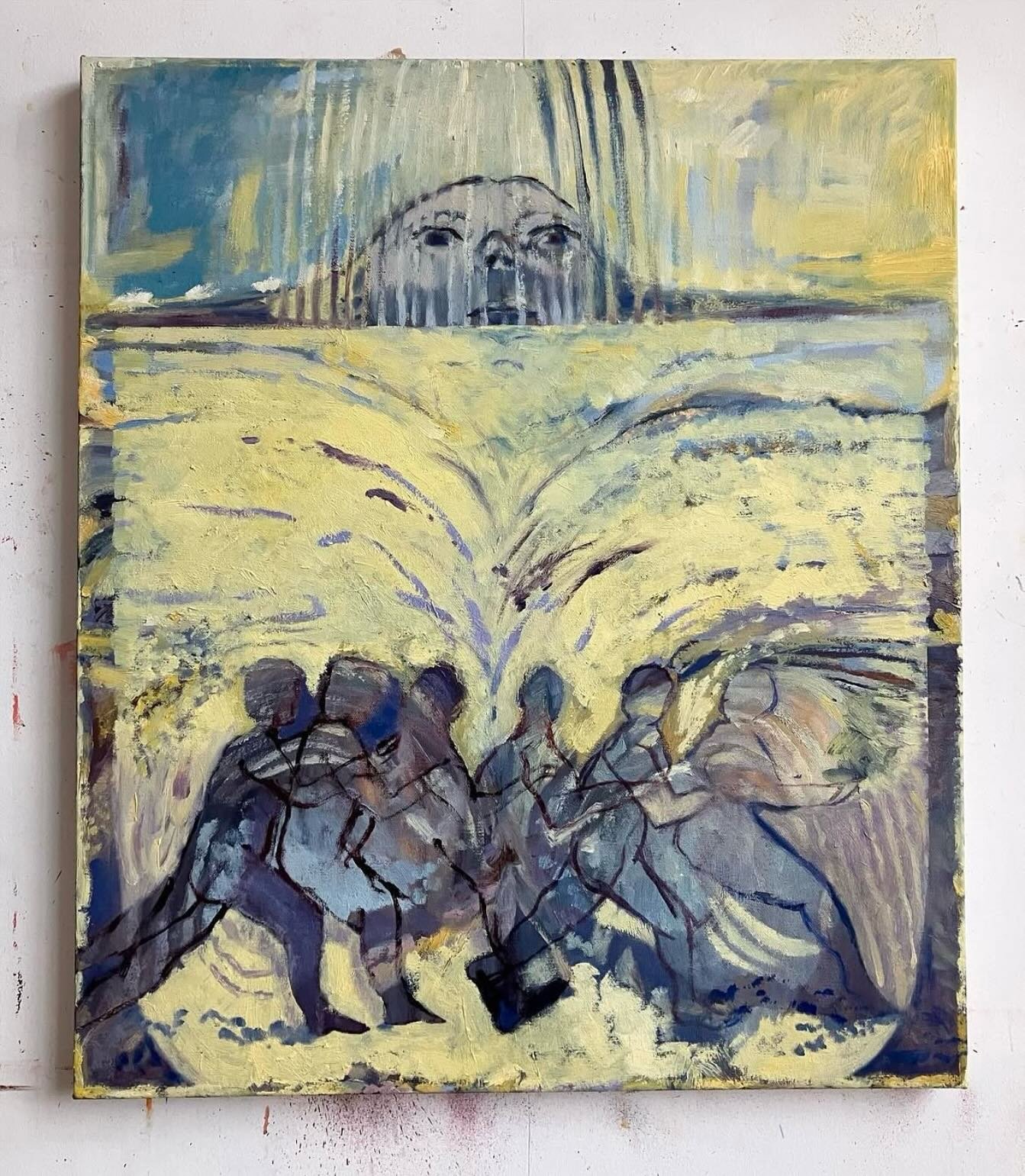 Teetering, Oil on canvas, 59 x 69cm by @laurie_cole_ 
.
.
.
.
.
.
.
.
.
.
.
.
#painters #paint #art #arts #paintings #contemporaryart
#contemporarypainting #painting #artwork  #peinturecontemporaine 
#artgallery #contemporarypainting #contemporaryart