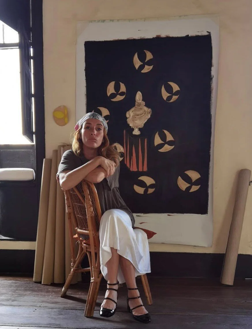 Introducing the lyrical world of Claire Robert, a painter and poetess, featured @halfofvenus gallery. Claire Robert @claire.robert.ianno is a Franco-Italian artist currently residing in Spain. &lsquo;Self-taught, I am both a painter and poetess, chan