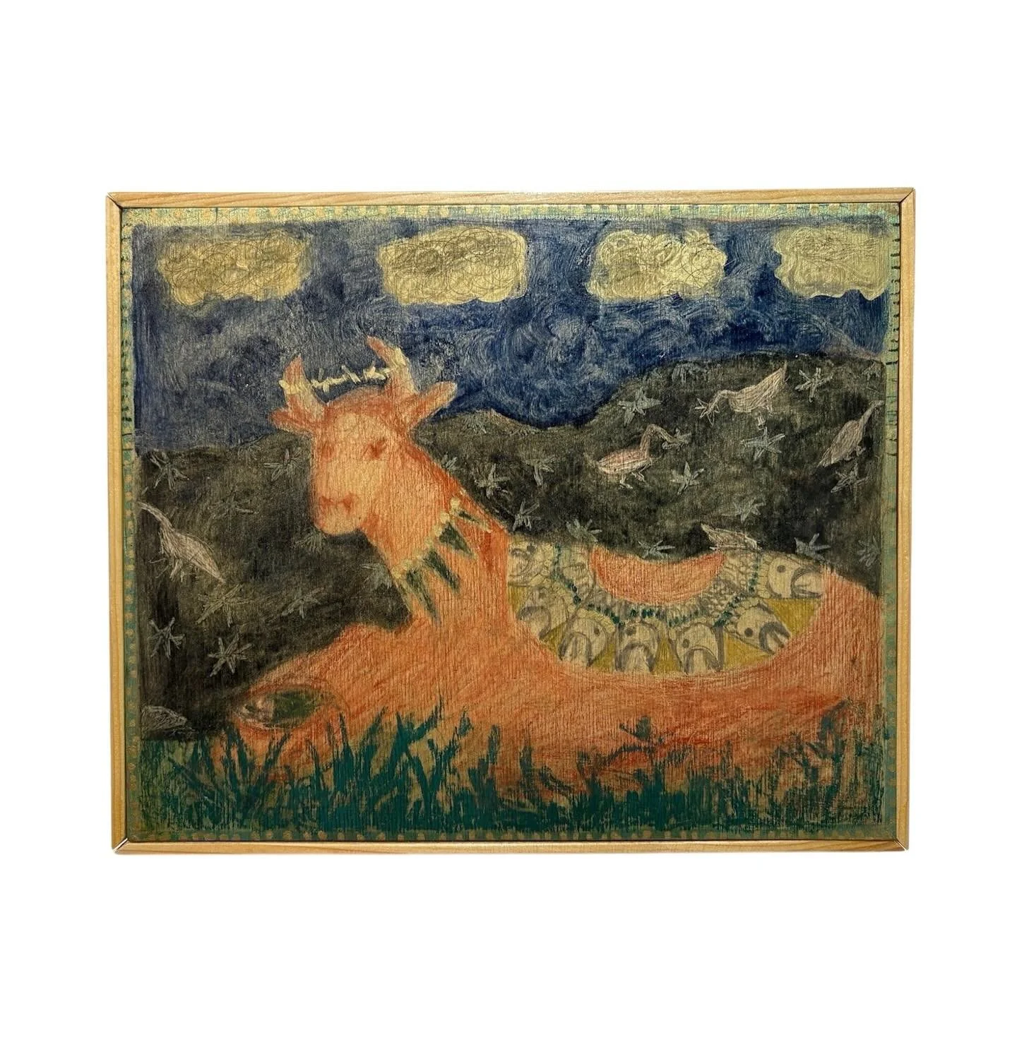 Keeper of the forest spirits @artsophyaa is available now through @halfofvenus gallery, dm or link in bio. Sopho Mamaladze (b.2001, Tbilisi) is a Georgian visual artist exploring identity, transformation, and memory. She began her BFA at Tbilisi Stat