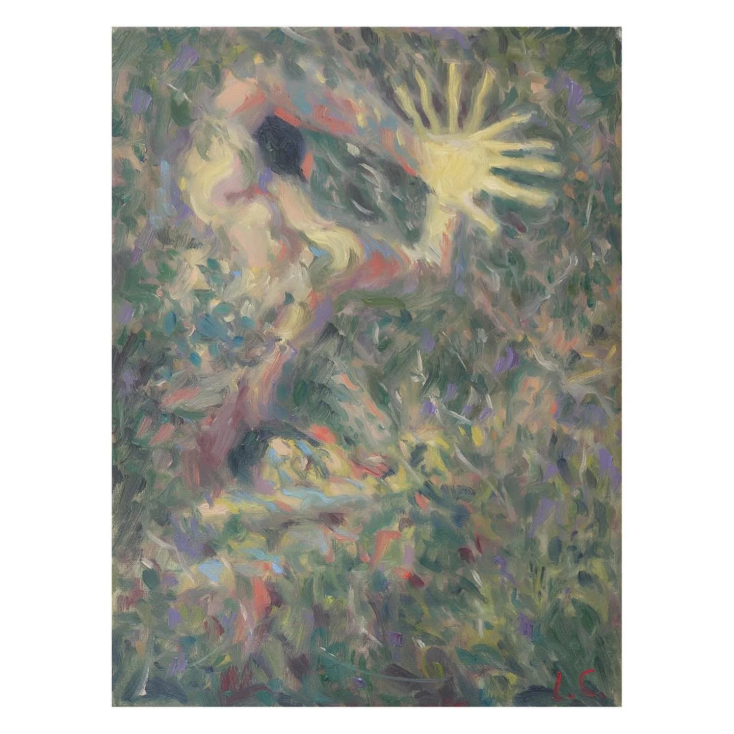 The Fool and the Prophet by L&eacute;on Chen @chenrooon is available now through @halfofvenus gallery, dm or link in bio. Through my paintings, I seek to reveal the invisible forces that connect us beyond our personal histories. My work opens a space