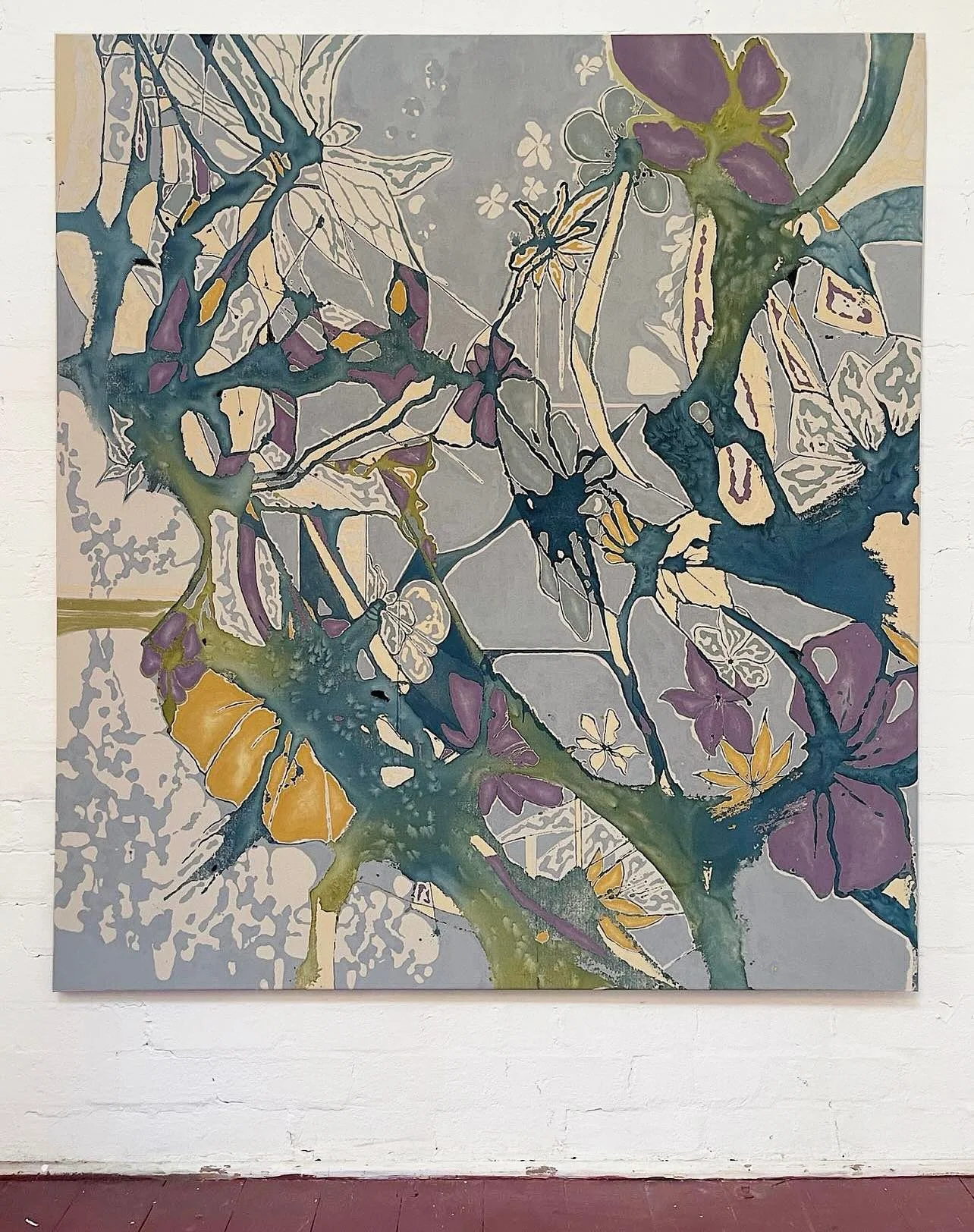 Gentle Collapse by @anikamacela is now available on @halfofvenus gallery, DM or link in bio. Anika Macela creates deeply personal, abstract landscapes that explore memory and place through the quiet beauty of the Australian environment. Rooted in int