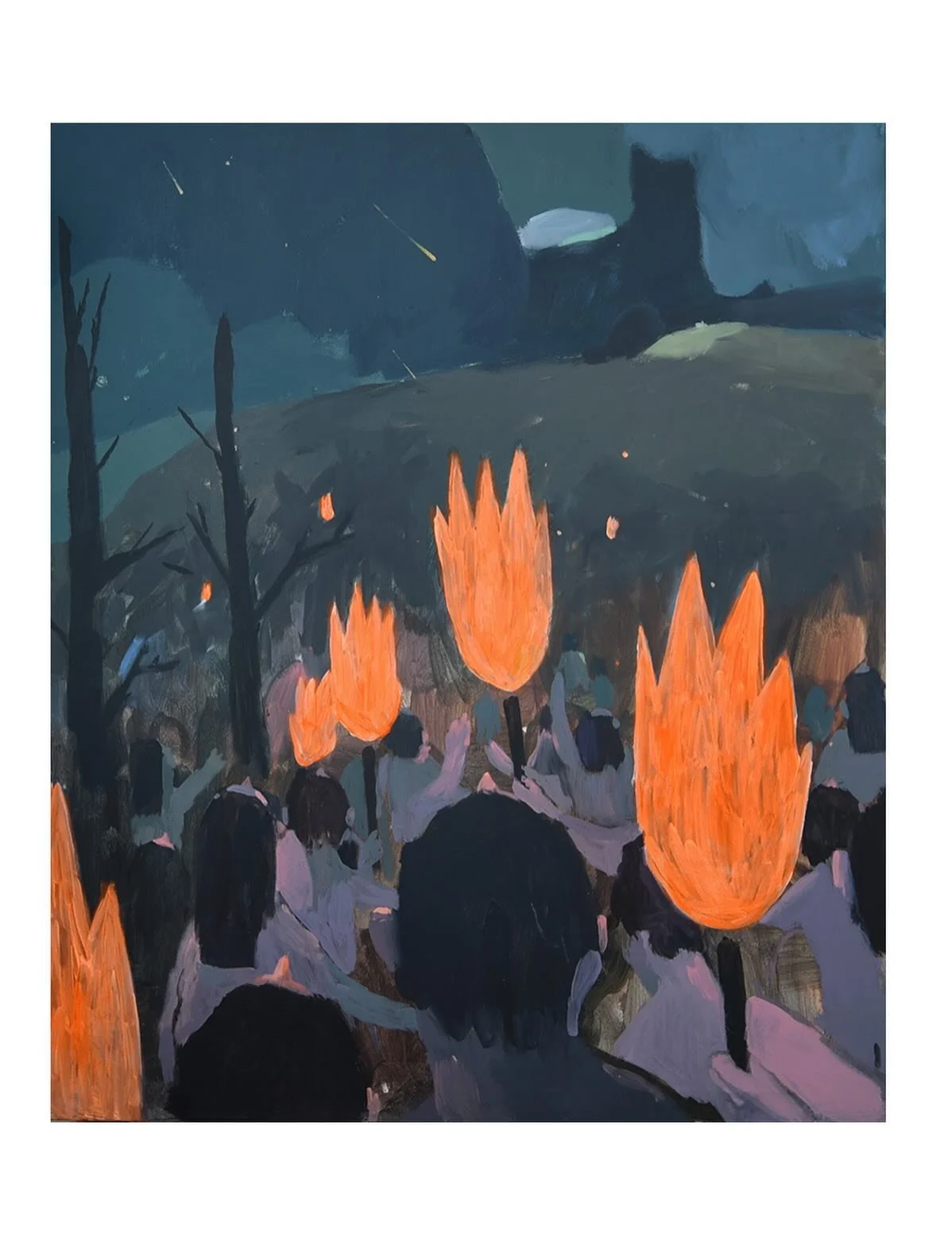 Monster, they said by @guido.sarti is available through @halfofvenus gallery, link in bio or dm. Guido Sarti was born in 1993 in Florence, Italy. He began his artistic path as a child, painting watercolors with his dad and copying animal pictures fro