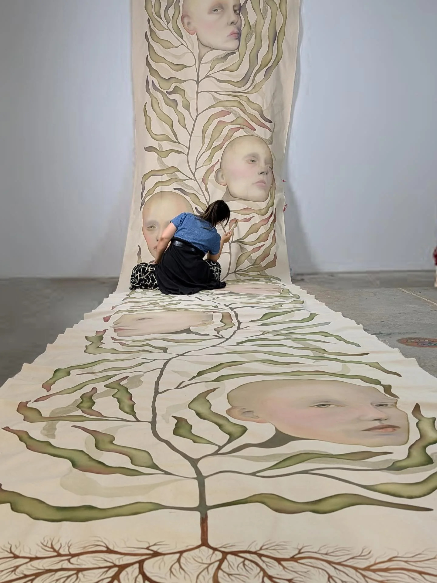 Meet Ina Djurković @ina_berlina , an artist featured at Half of Venus gallery. Browse the carousel to explore her smaller-scale works, available to collect.Ina Djurković is a Berlin-based artist and architect, originally from Serbia, working primaril