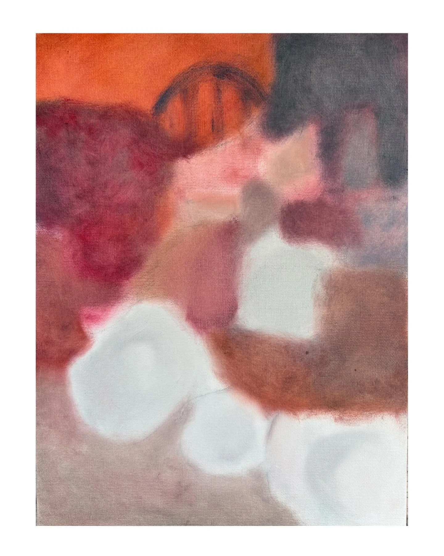 Meal by @chad.jae is now featured on @halfofvenus gallery. Chad Jae is a contemporary oil painter from Los Angeles, CA, where he lives and works. His practice explores abstraction through soft, blurred forms and subtle colour transitions that evoke a