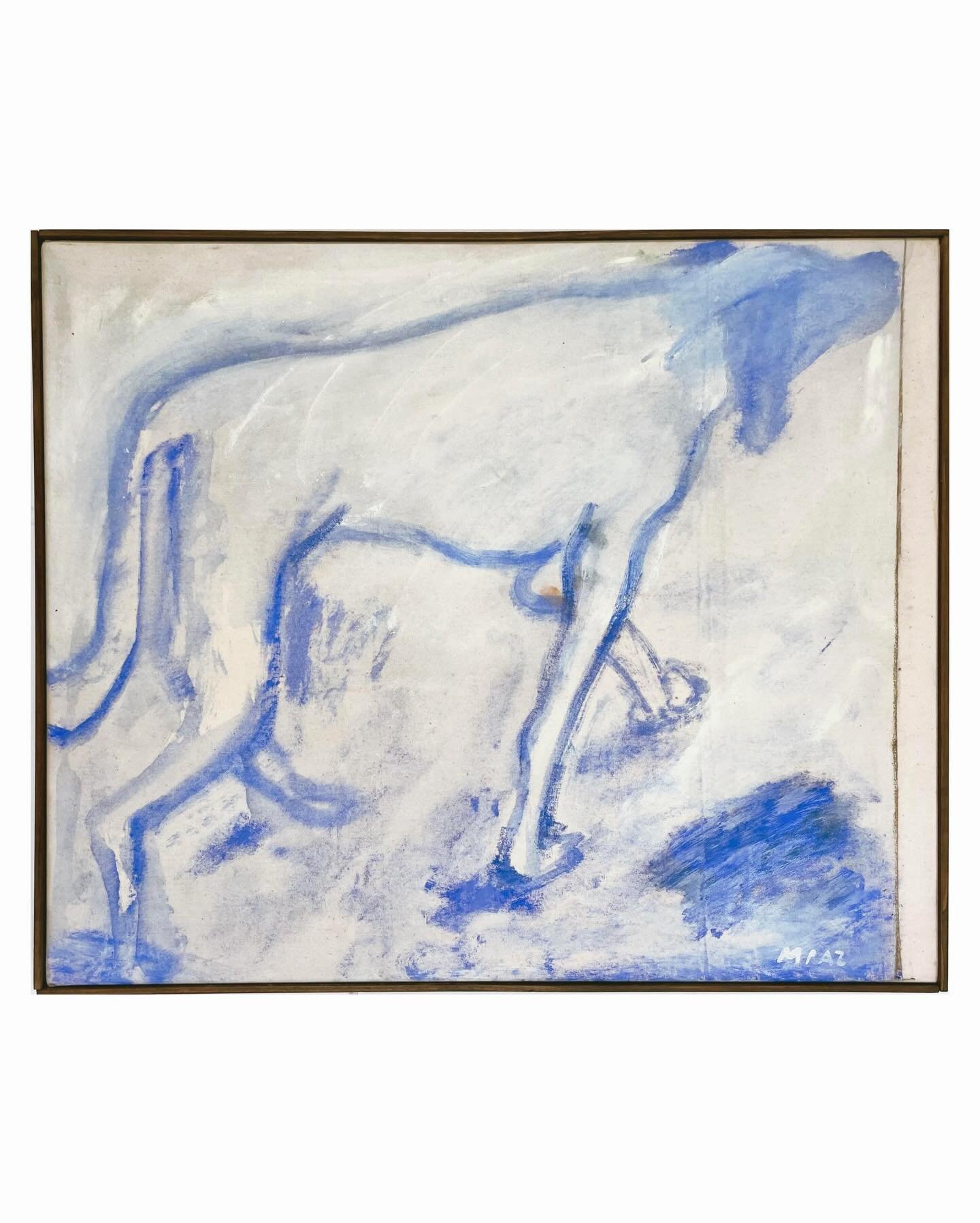 Buscando, Ando by @magdalena.p.a.z is now featured at @halfofvenus online gallery. Inquiries via DM or link in bio. Magdalena Paz (b 1990, Chile) is a Berlin-based painter whose nomadic upbringing shapes her practice as both a stabilizing ritual and 