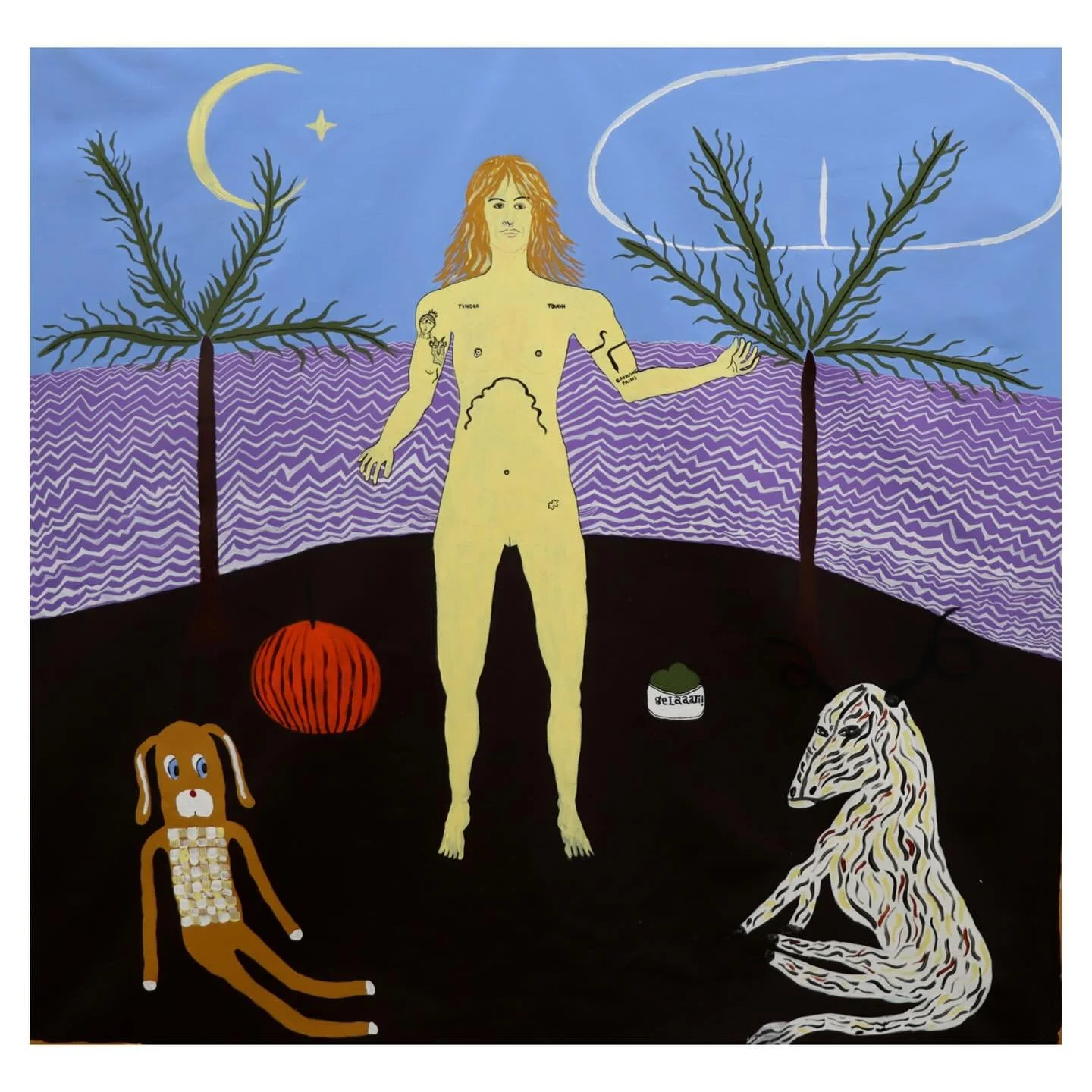 Pistachio Land by @paeslegacy is now featured on @halfofvenus and @thesuperarts . For enquiries, please DM or use the link in bio. Paes is a contemporary painter from Recife, Brazil, living in Belfast. The artist researches contemporaneity and its is