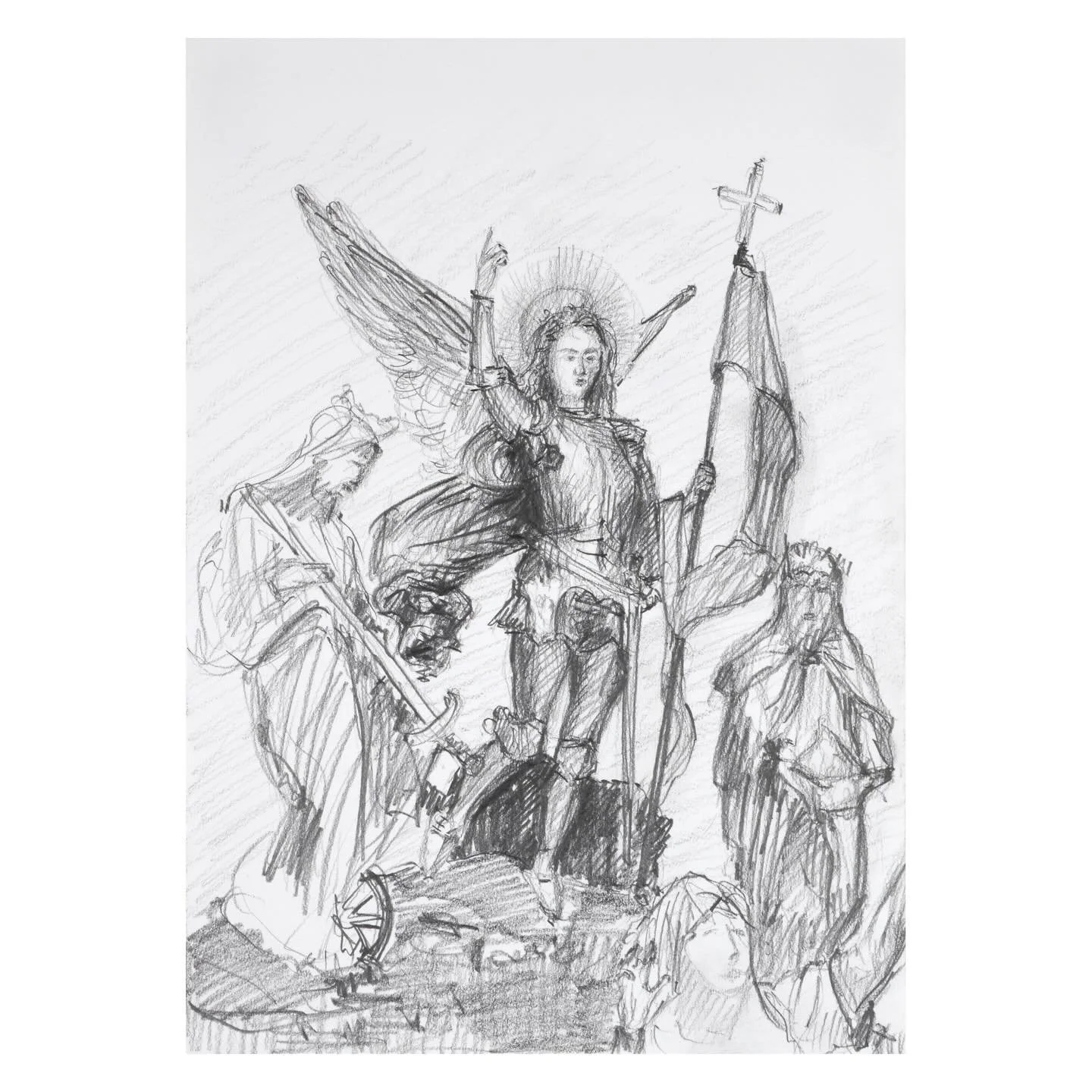Joan of Arc and Her Angels by @robertvandegraaf is featured on @halfofvenus. Enquire via link in bio or dm. Robert van de Graaf (b. 1983, the Netherlands) is interested in the connections and relations between the mystical in this world, in all its m