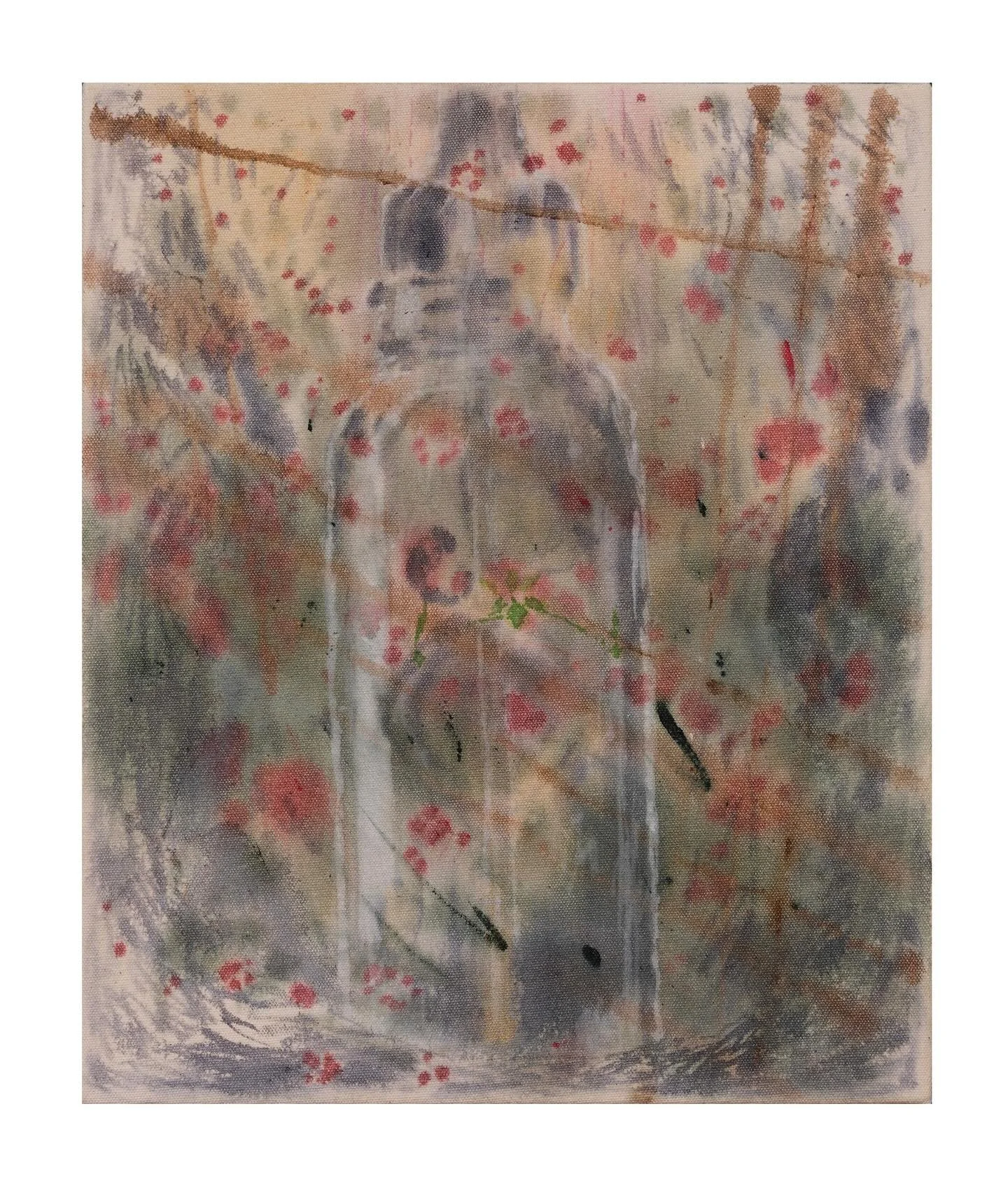 Scent of Poppies by @paula_baader is available via @halfofvenus gallery. Dm or link in bio. &laquo;&nbsp;My work delves into the fluid nature of memories and their psychic contours. Woven into each other, forming a kaleidoscopic tapestry of experienc