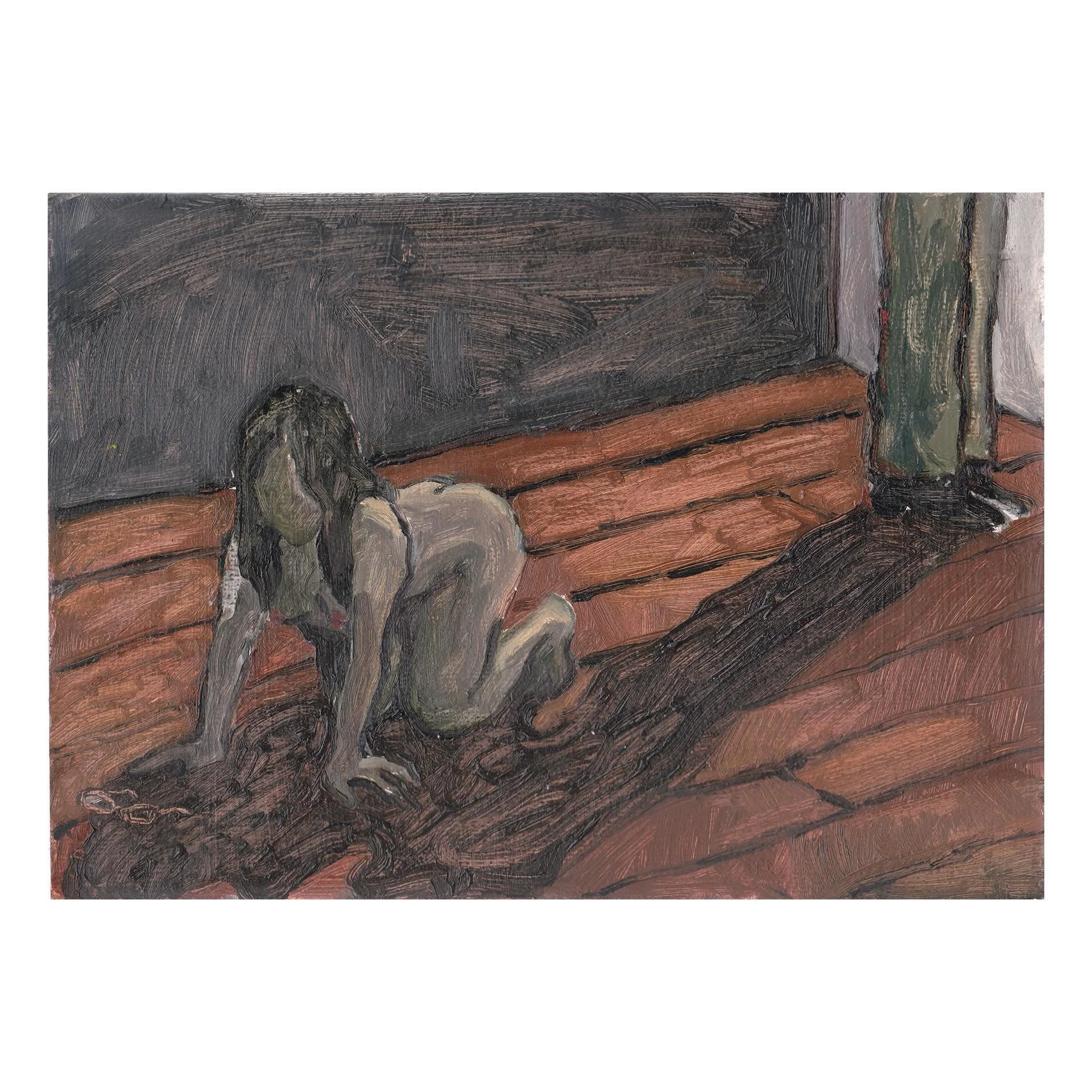 Inland Empire, oil on paper by @carinachang is featured on @halfofvenus gallery. Enquire via dm or link in bio. Carina Chang is a visual artist based in Berlin, Germany. Her work explores the constructs of identity, sexuality and belonging. She uses 