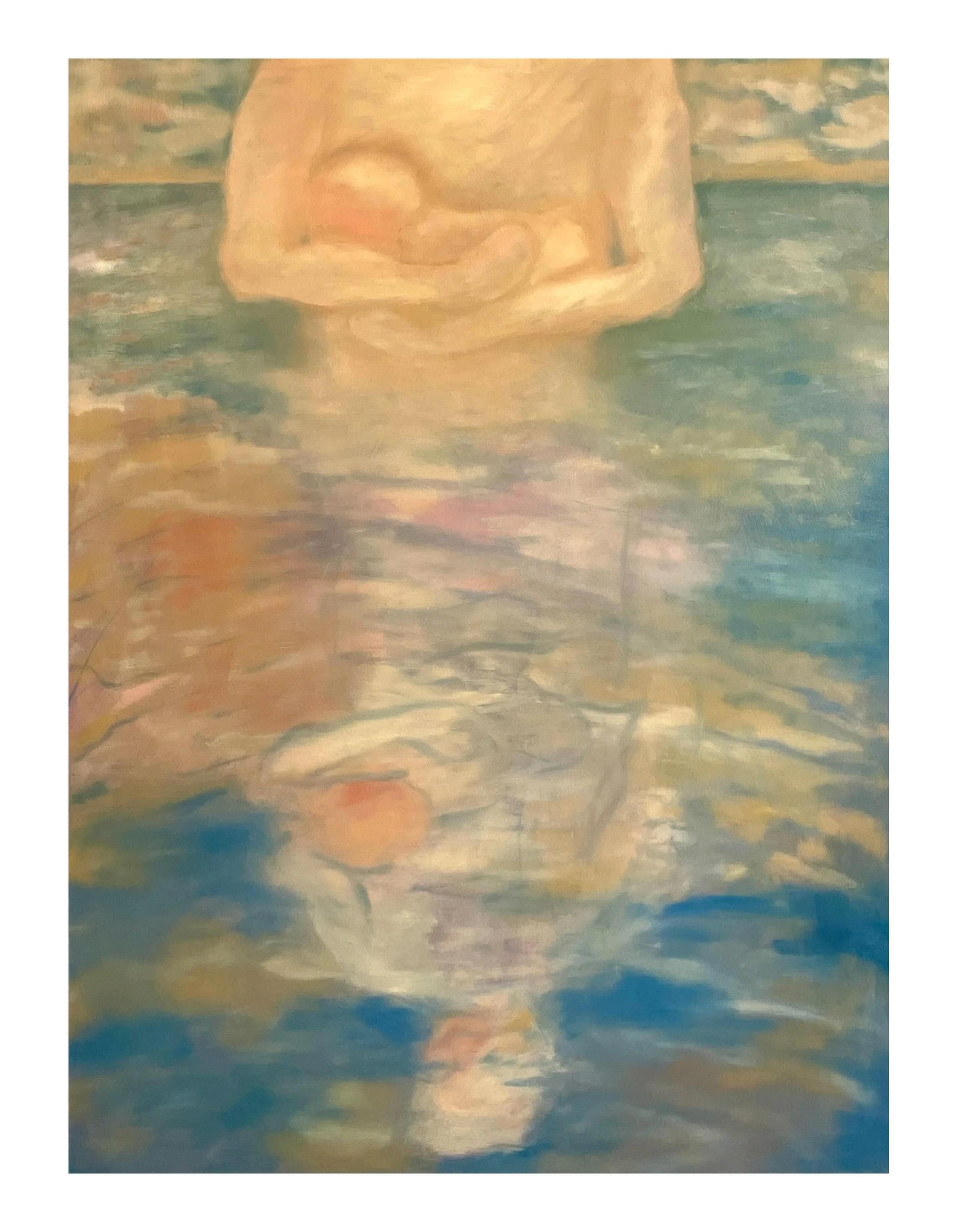 Madonna and Child (182x138cm) by @nathancase.y is now available through @halfofvenus gallery. For enquiries, please DM us or use the link in bio. Nathan Casey (b. 2003) is an American multidisciplinary artist whose practice is defined by the pursuit 