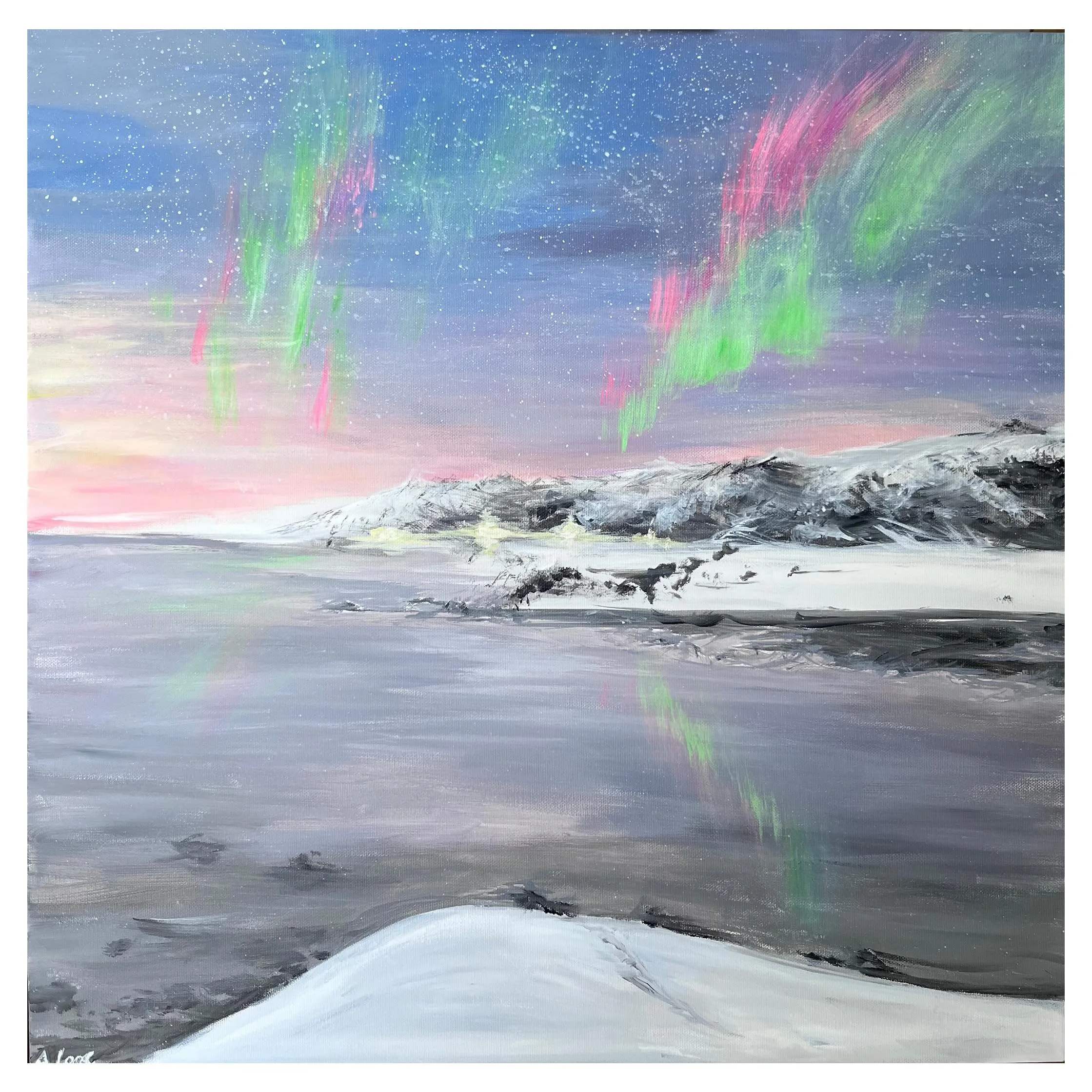A. B. by @agata.lees is now featured on @halfofvenus gallery. Enquiries via dm or link in bio. London based abstract landscape painter and illustrator, working primarily in acrylics. Agata&rsquo;s paintings explore the energy and emotion from the obs