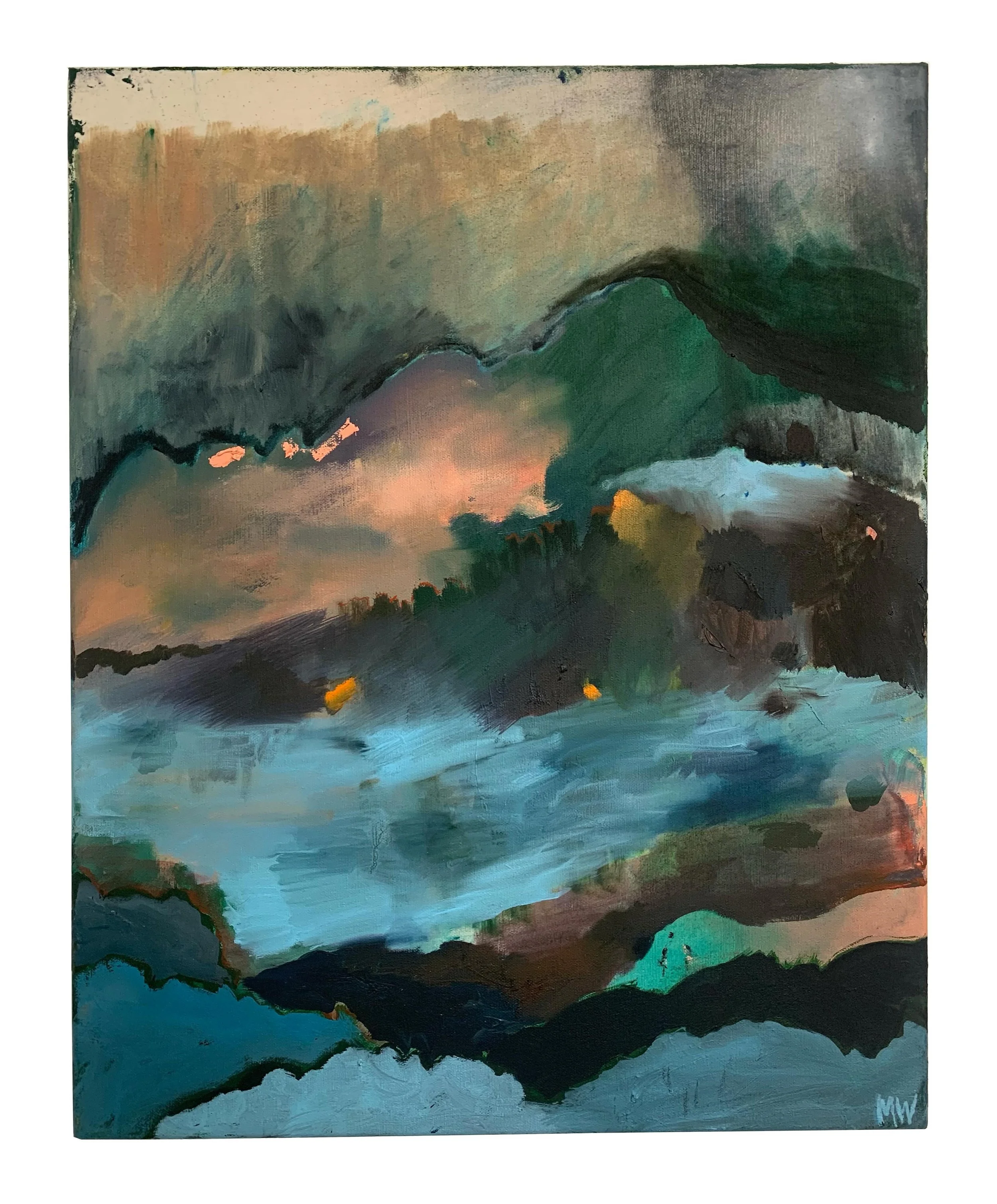 Hills are alive, oil on canvas (&euro;215) by @milli.windshuttl is available on @halfofvenus - dm or link or bio. Milli Windshuttle (b.1994) is a painter working in Narrm/Melbourne. Their work is an ever-evolving archive of personal mythologies that 
