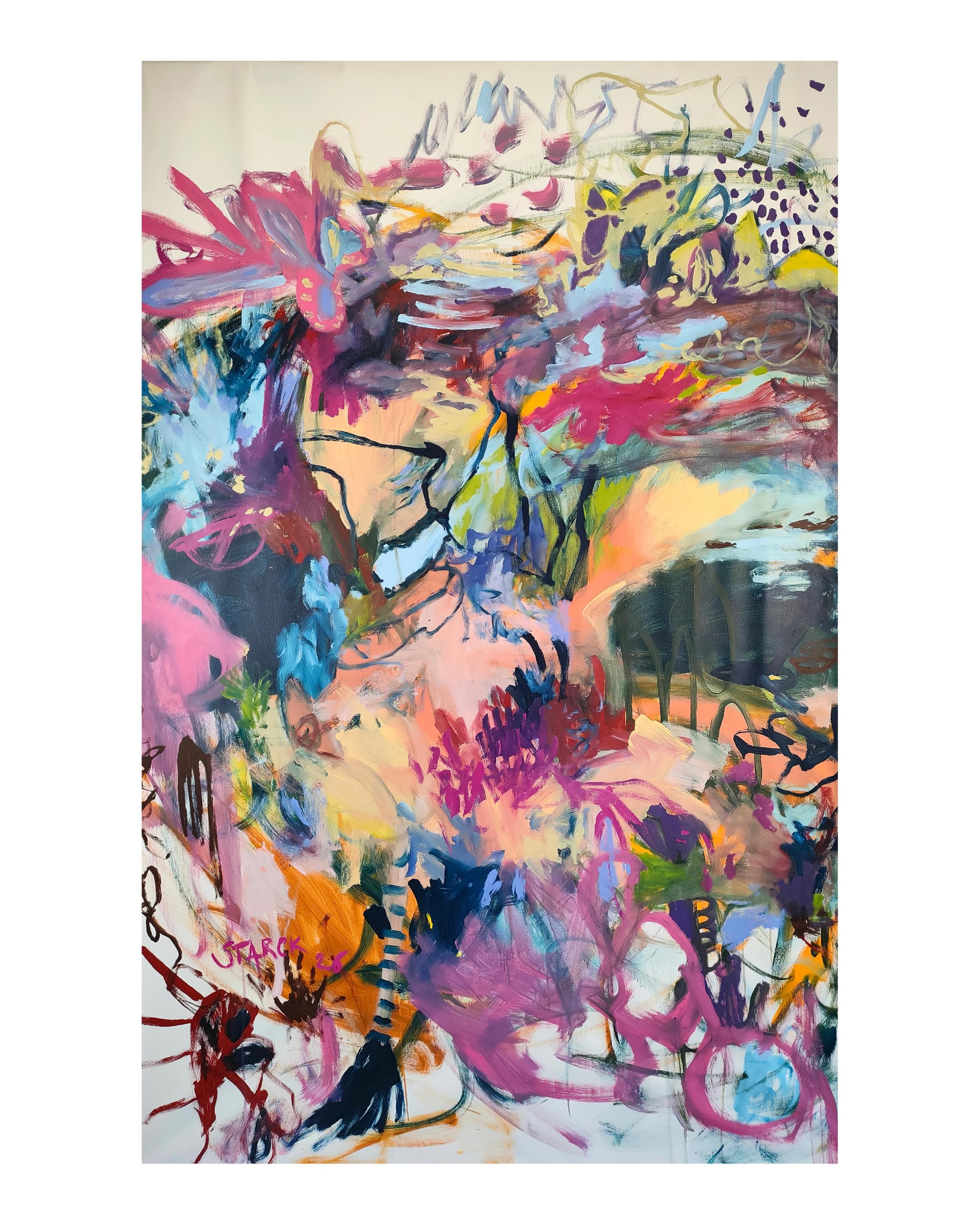 May (130x200cm) by @starckemily is available via @halfofvenus. Enquiries via DM or link in bio. Emily STARCK is a french abstract painter and ceramist. Her work, at the crossroads of energy and introspection, invites us to feel rather than understand