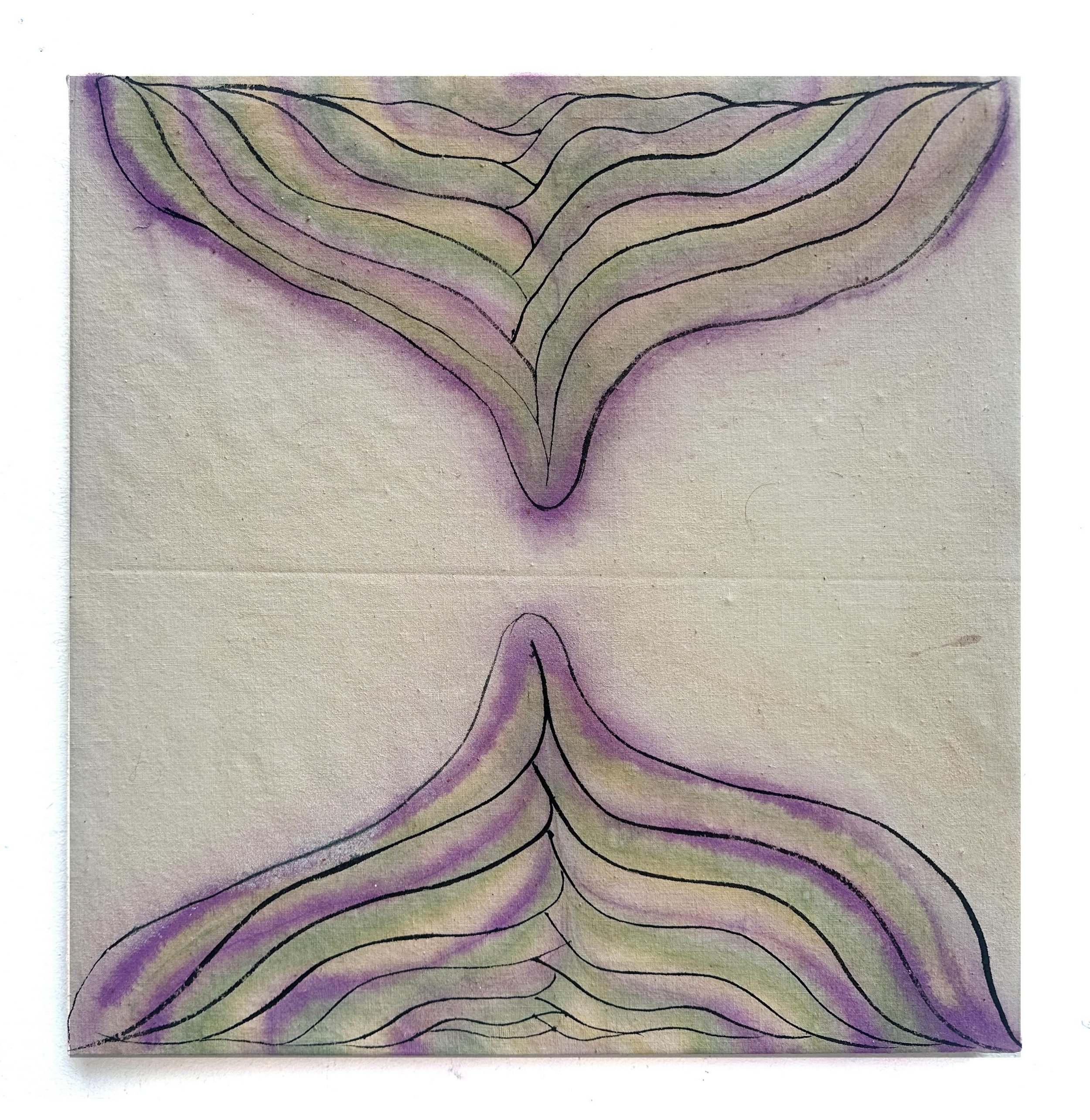 La Fleur Inverse (&eacute;tude i, ii, iii), Triptych, pigments and inks on linen stretched on canvas by @paolaniuskaqui is now featured on @halfofvenus. Enquiries DM or link in bio. Paola Niuska Quilici (born in 1992) is a French pluridisciplinar art