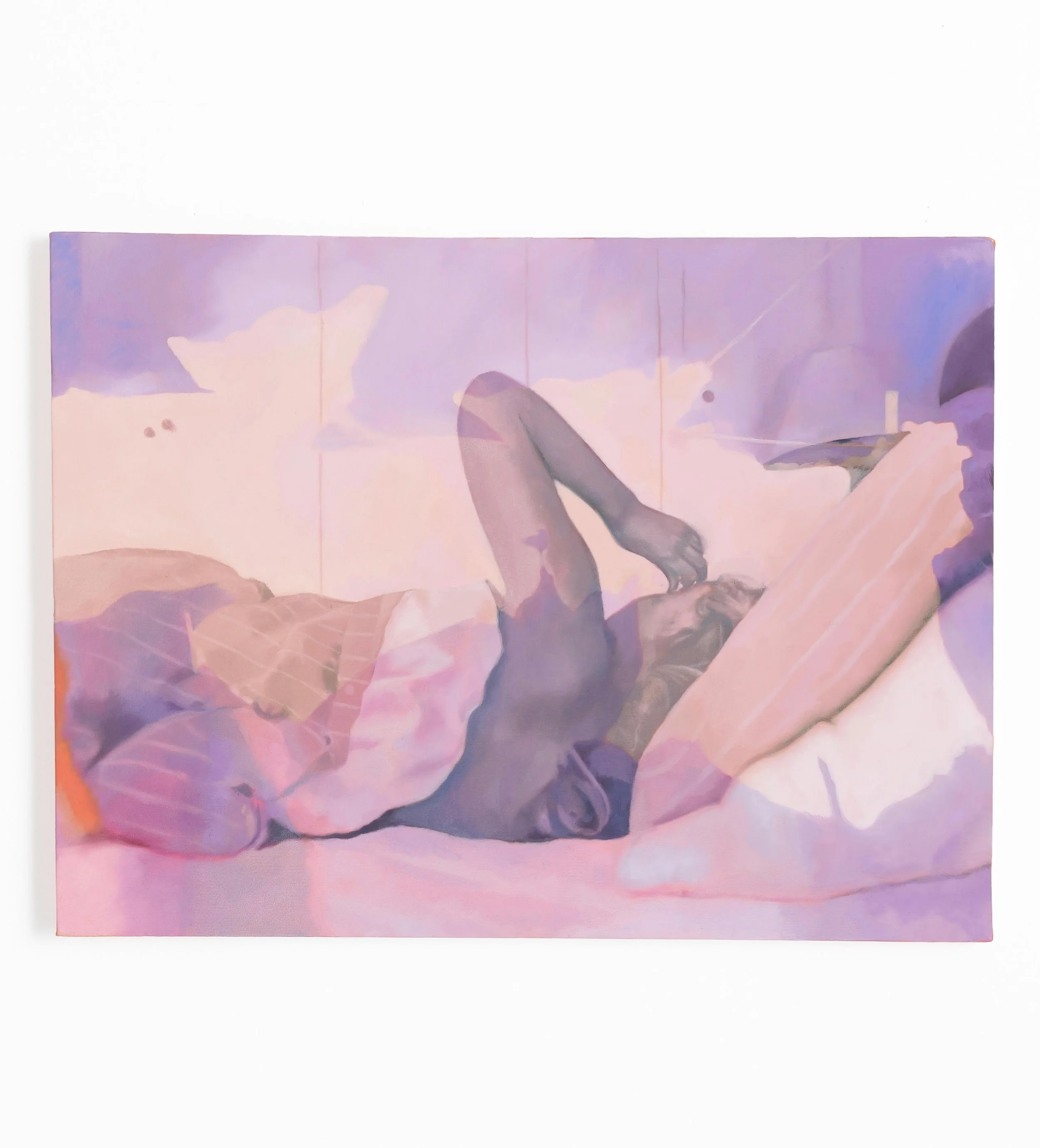 Limerence, oil on canvas (80x60cm) by Charlotte Lindsey @lottalindsaypaintings is now featured on @halfofvenus gallery. Enquiries via DM or link in bio. Working mostly in the medium of oil, I paint the ineffable feelings familiar to us all, moments s
