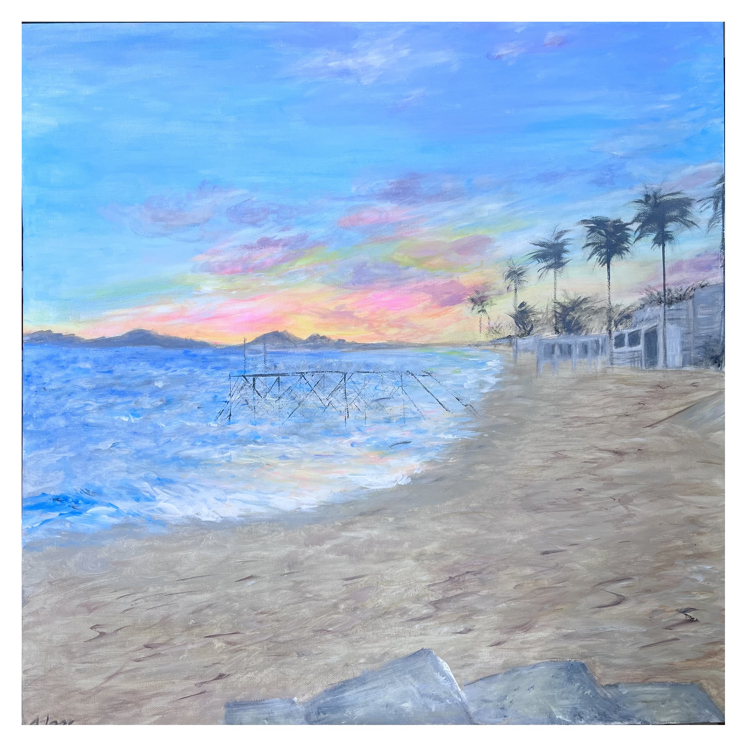 Sunset in Cannes