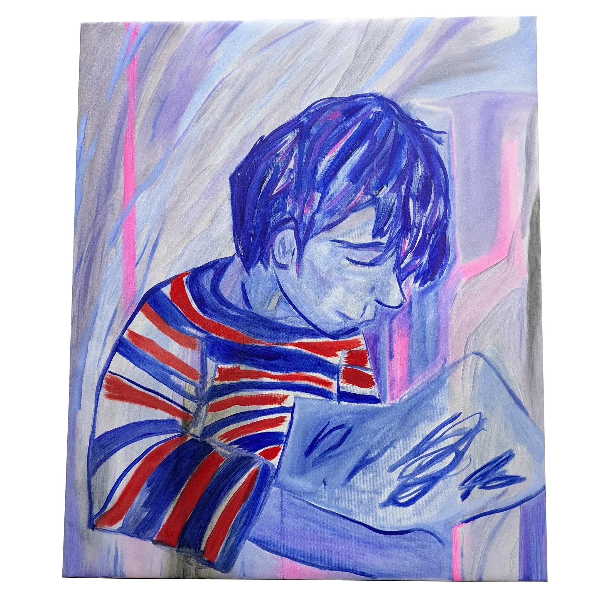 Blue Boy Reading