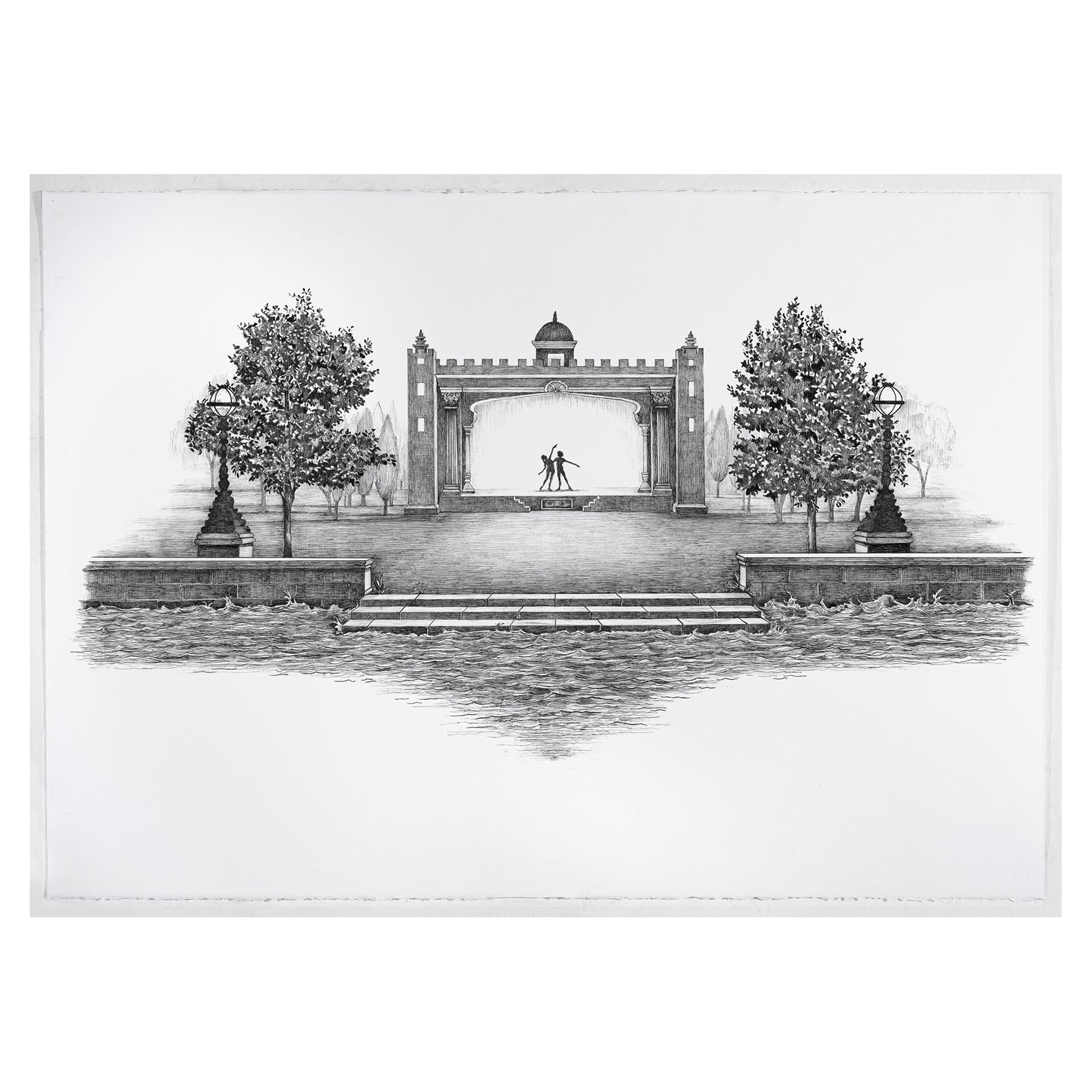 The Theatre and Two Dancers