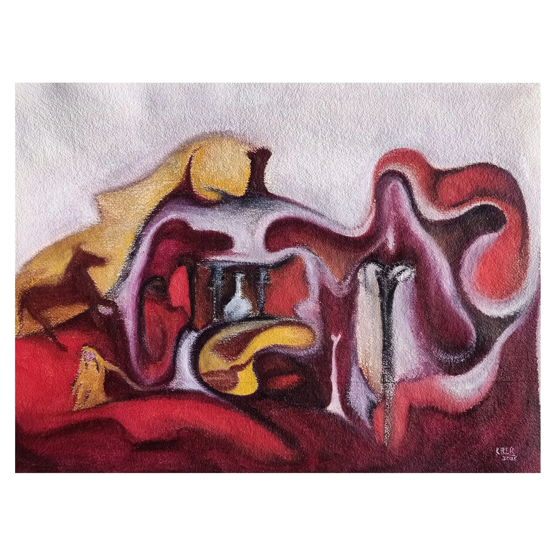 Vase On The Yellow Pond