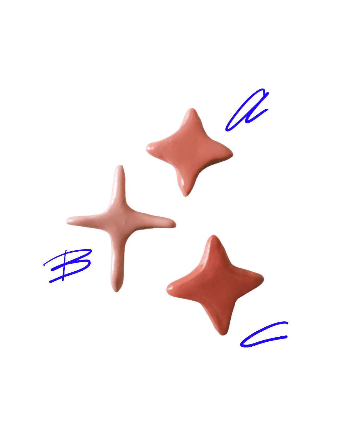Pink Star - Fridge Magnets