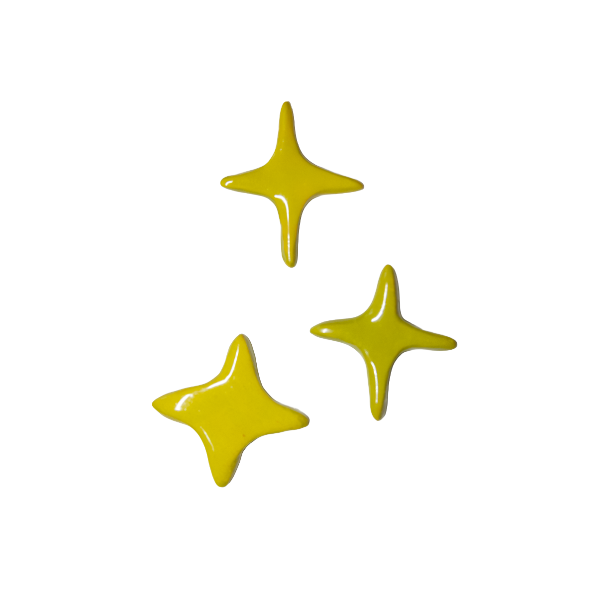 Fridge Magnet - Olive Green Stars.png