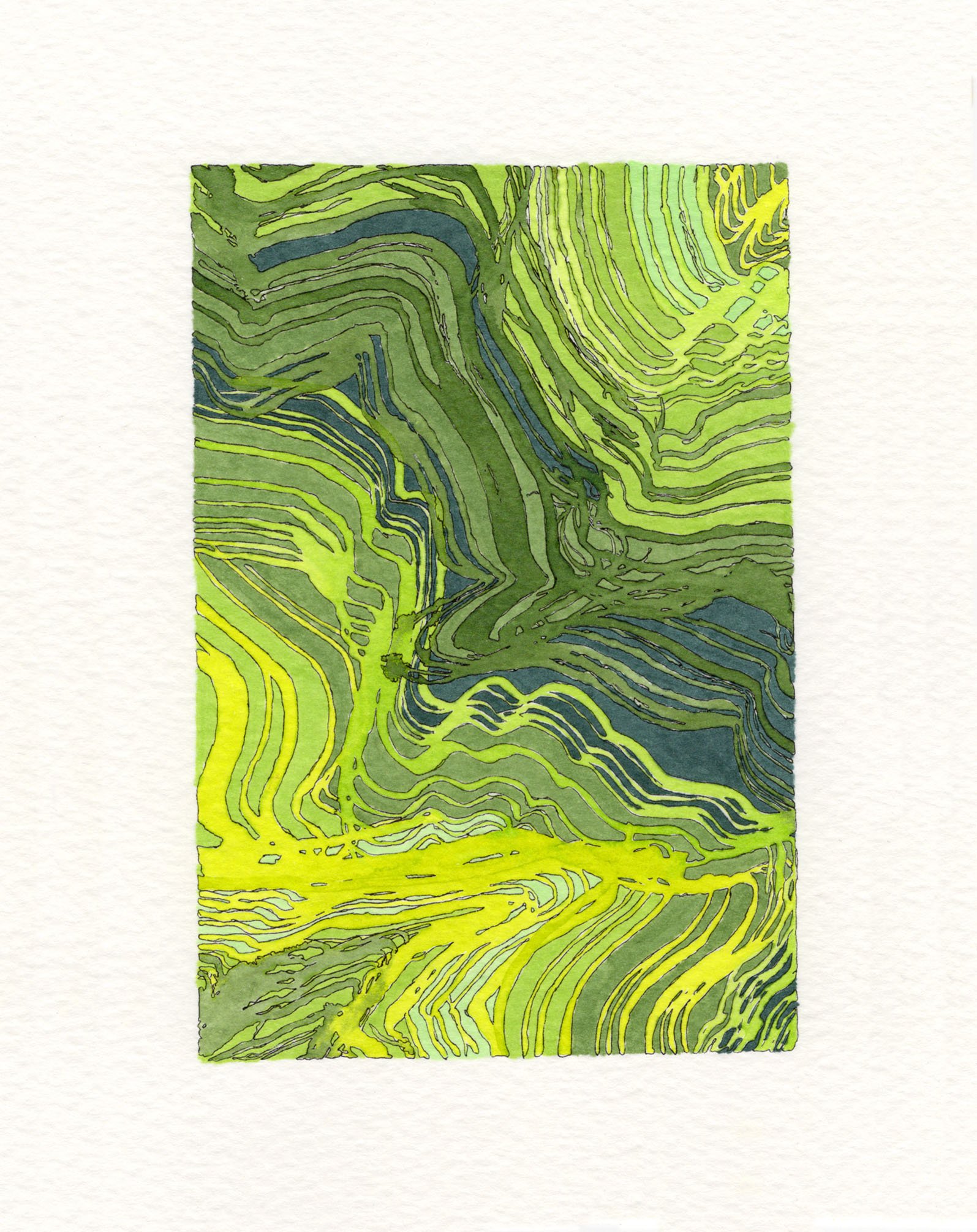 GRASS - Inktober Original 4.5x6''