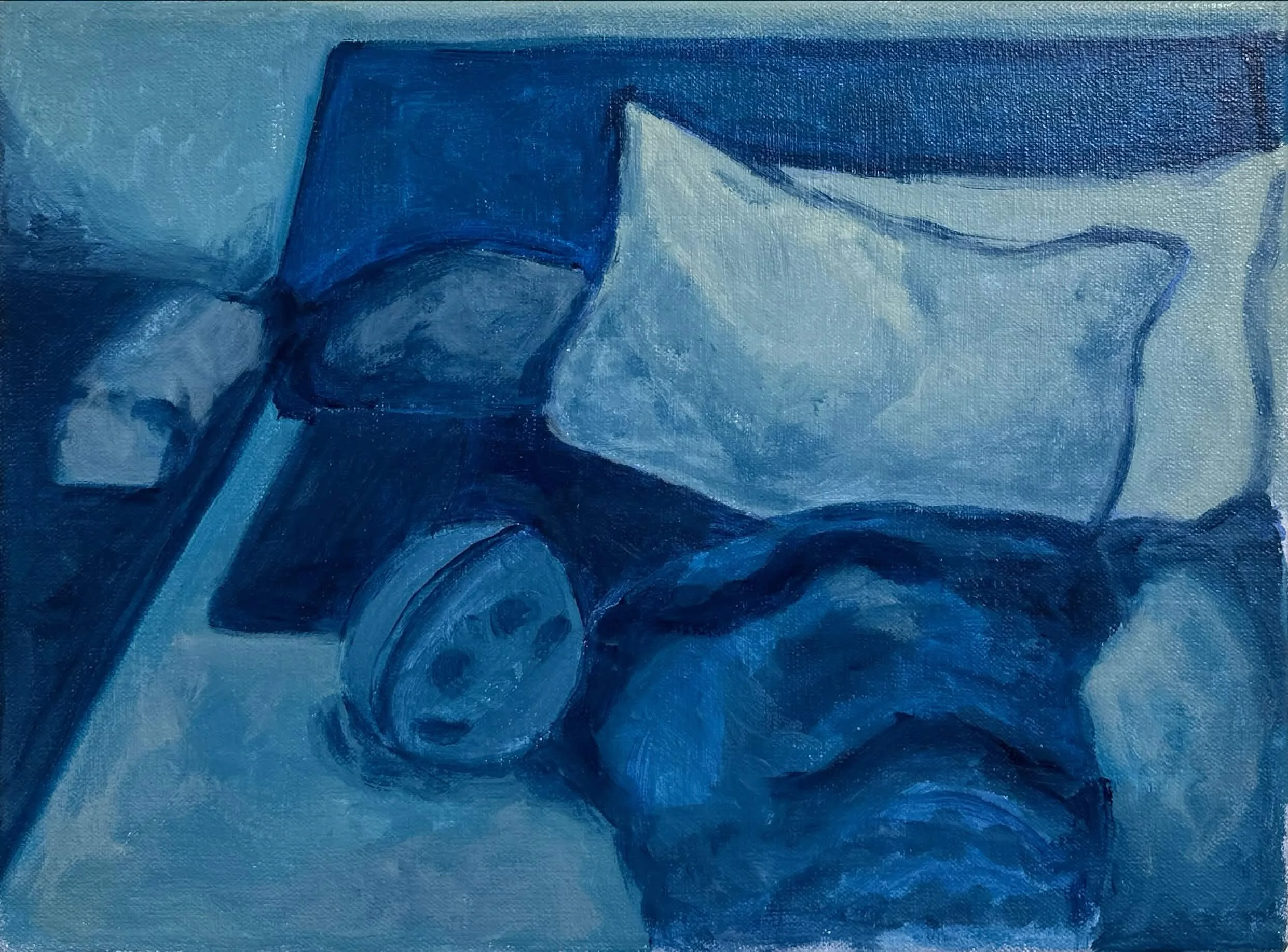 Stay for a while (2025), 25 x 35 cm, acrylic on canvas