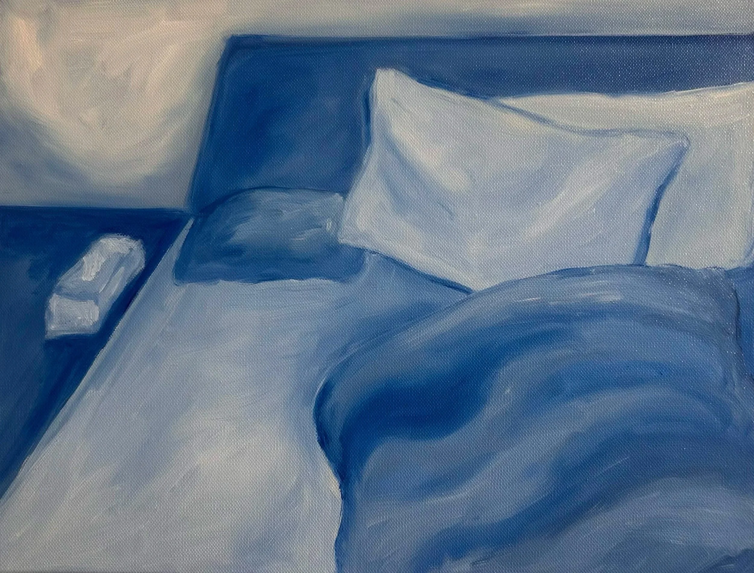 Where warmth lingers (2025), 30 x 40 cm, acrylic on canvas