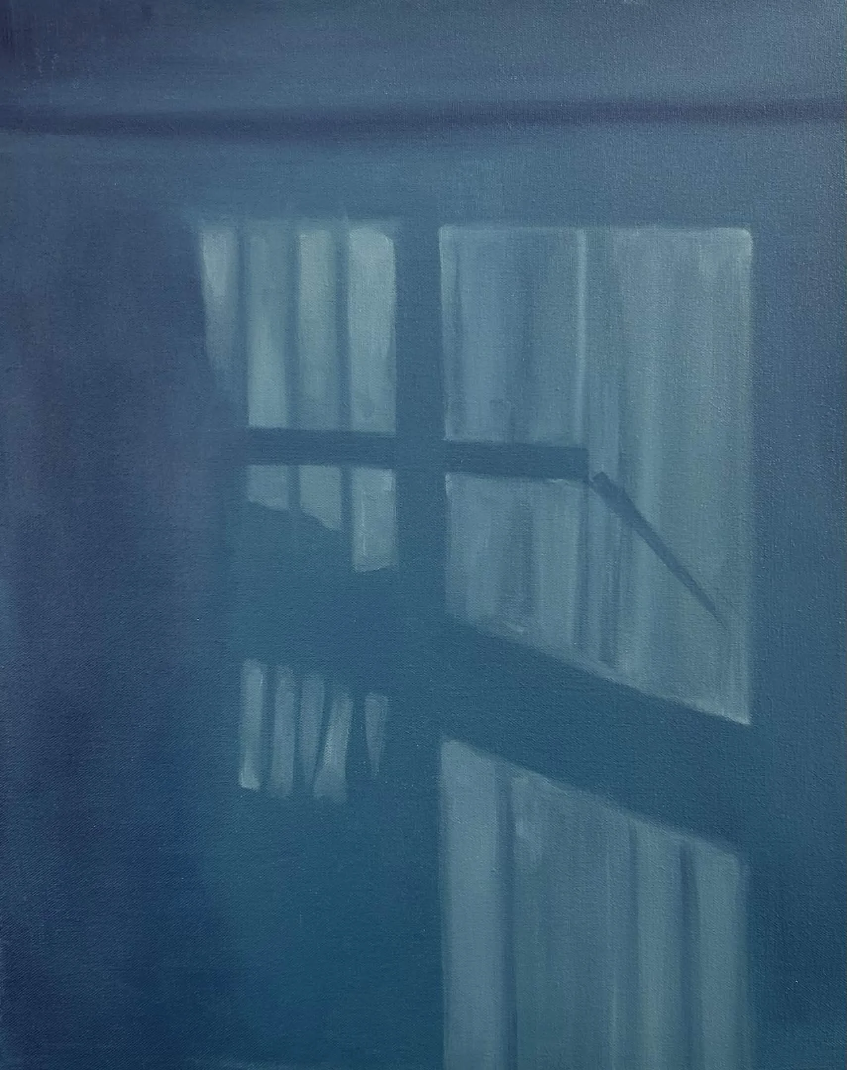 I like my own company (2025), 50 x 40 cm, acrylic on canvas