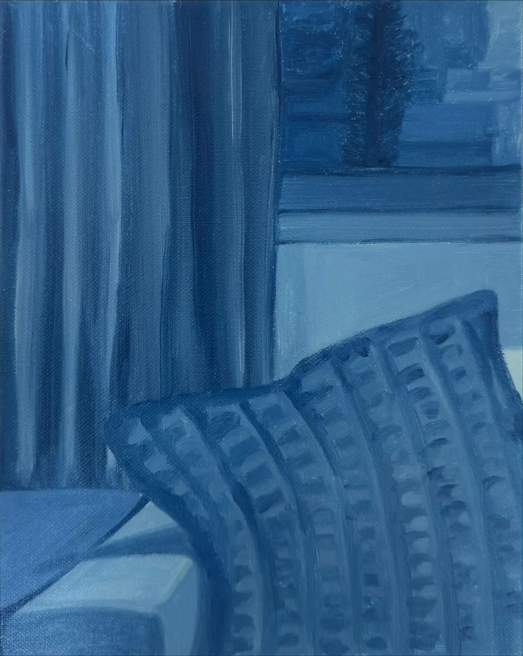 What I leave behind (2025), 25 x 20 cm, acrylic on canvas