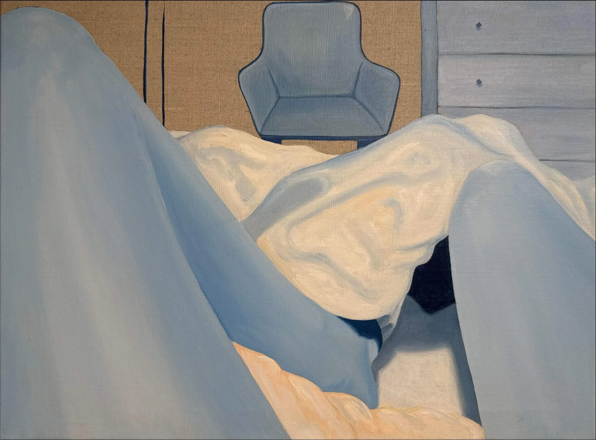 Comfortably Here (2025), 46 x 61 cm, Acrylic on canvas